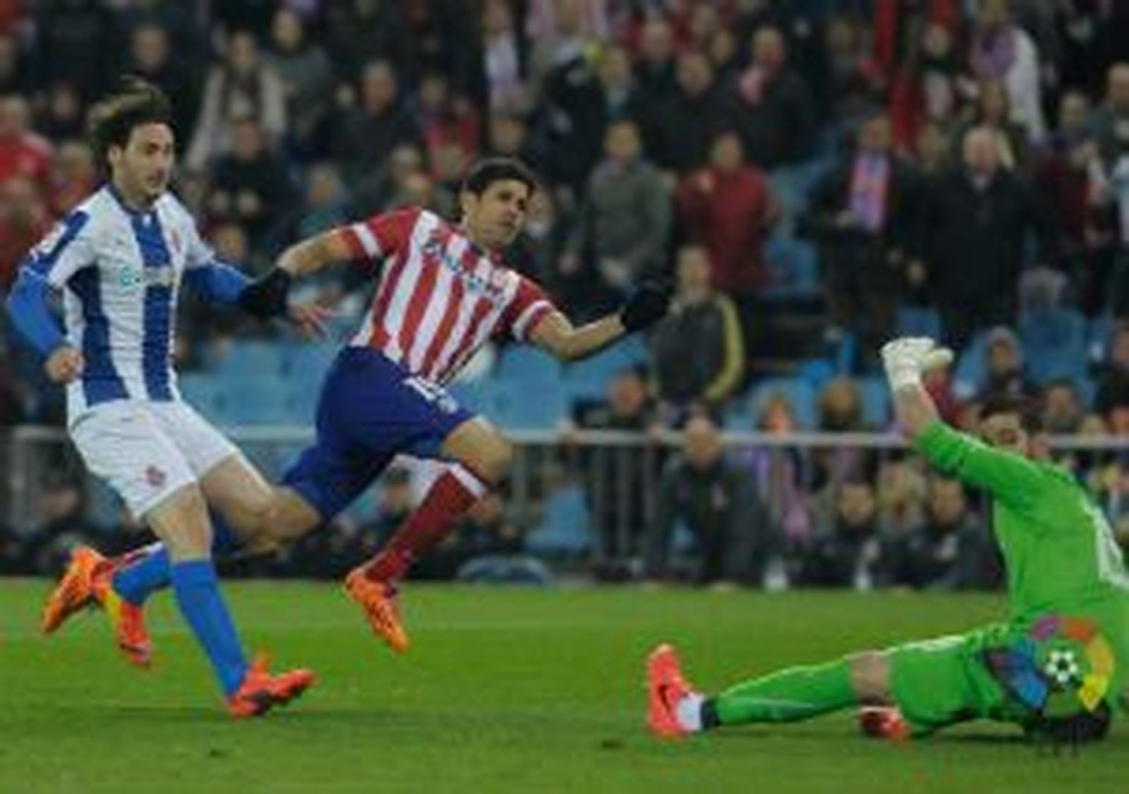 1-0. Diego Costa mantiene al Atlético en la pelea por la Liga