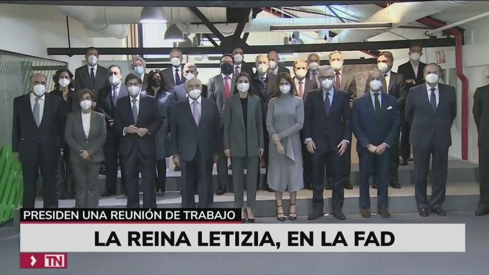 La reina Letizia preside una reunión de trabajo en la FAD
