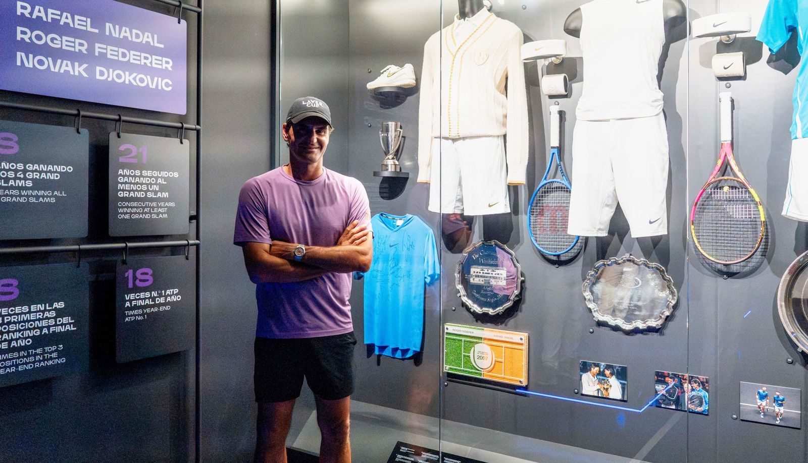 Federer se rinde al renovado Museo Rafa Nadal: "Ahora es realmente espectacular"