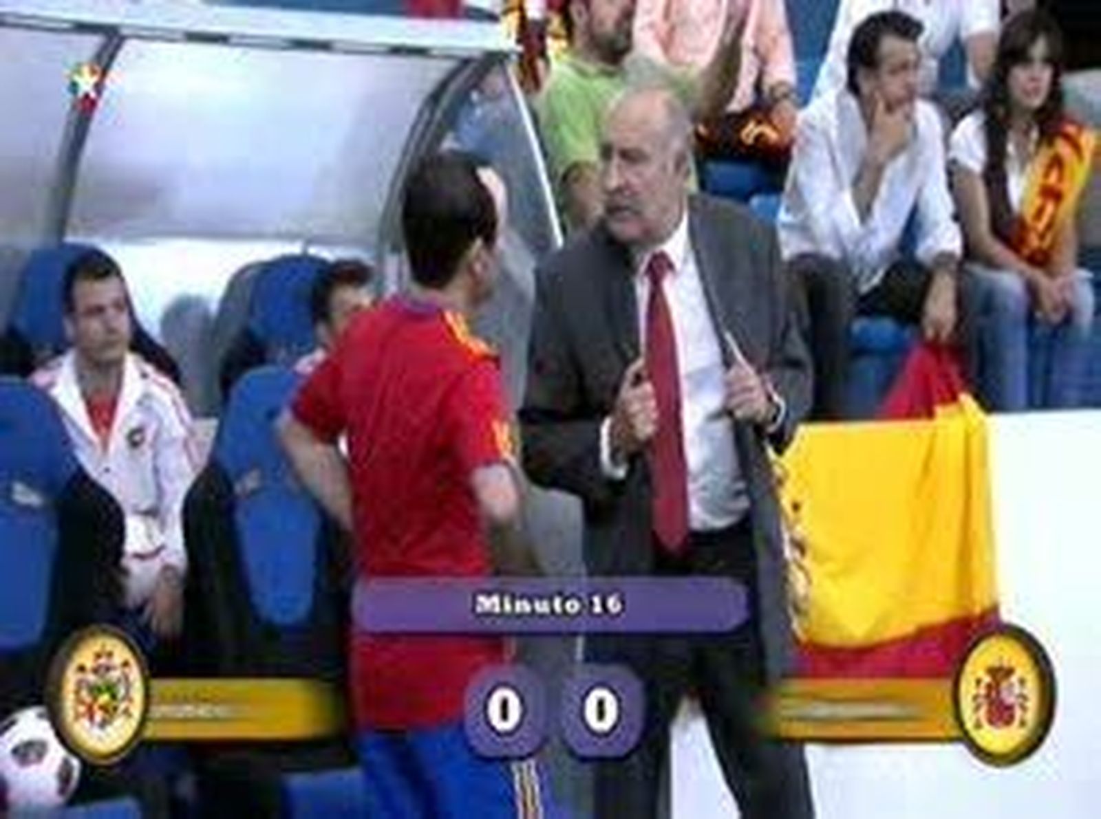 Del Bosque motiva a Iniesta