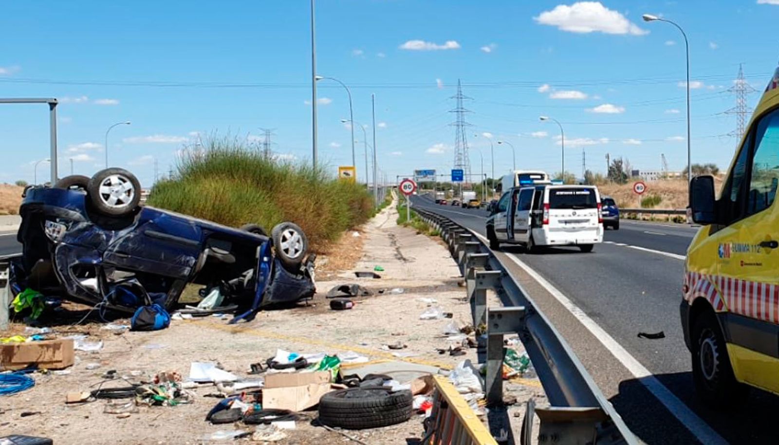 Accidente en la M-45