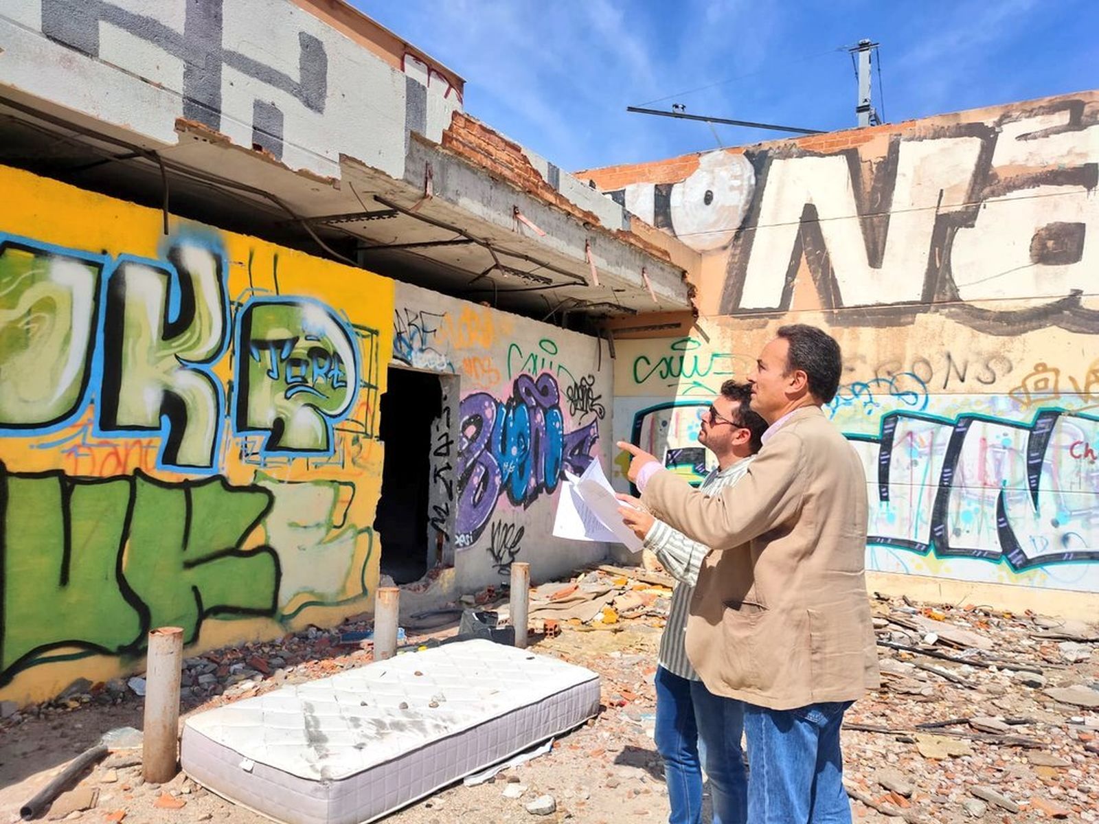 Visita a la estación ferroviaria abandonada de San Martín de la Vega