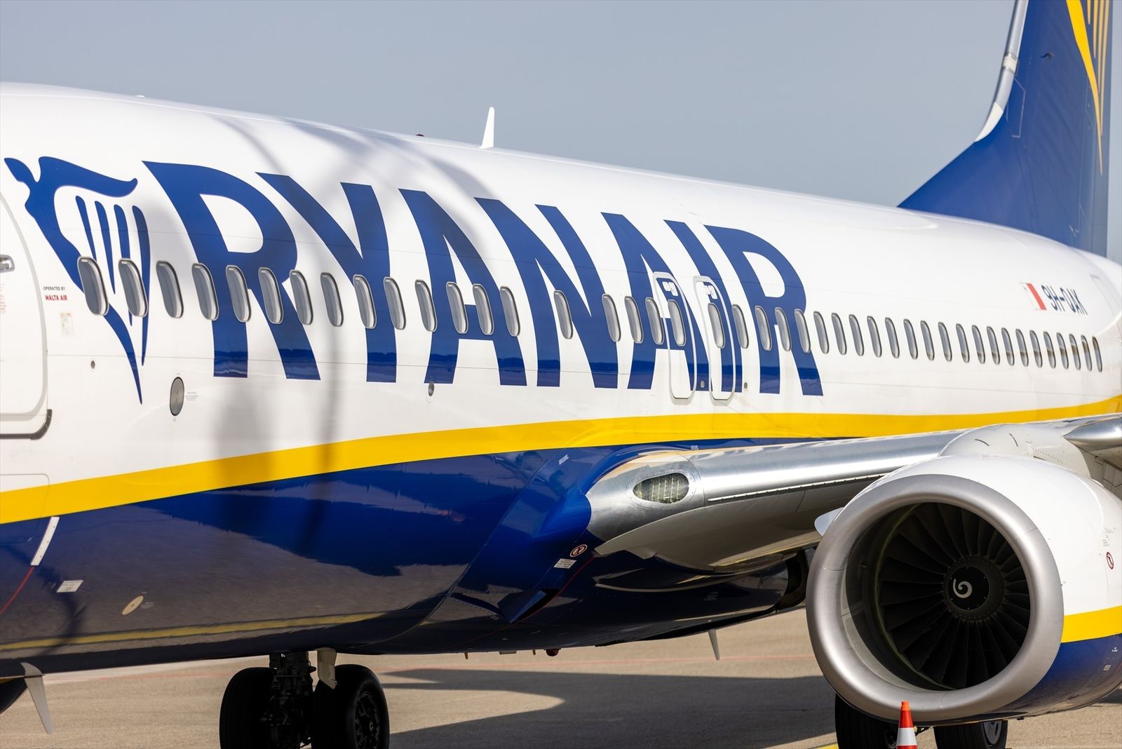 Avión de la aerolínea irlandesa Ryanair