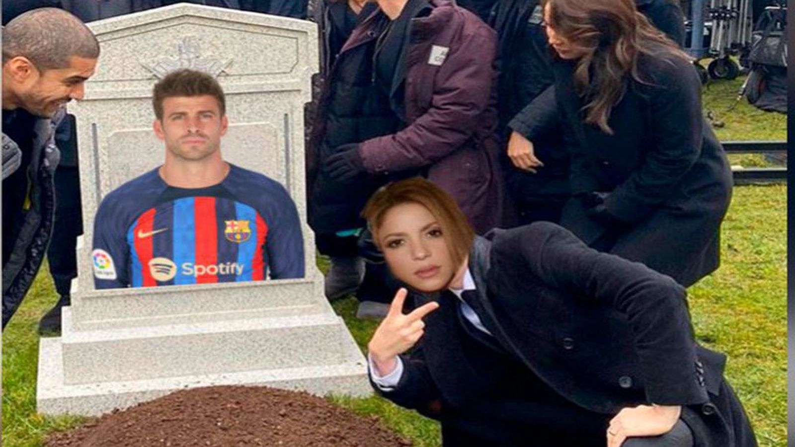 Meme Shakira y Piqué