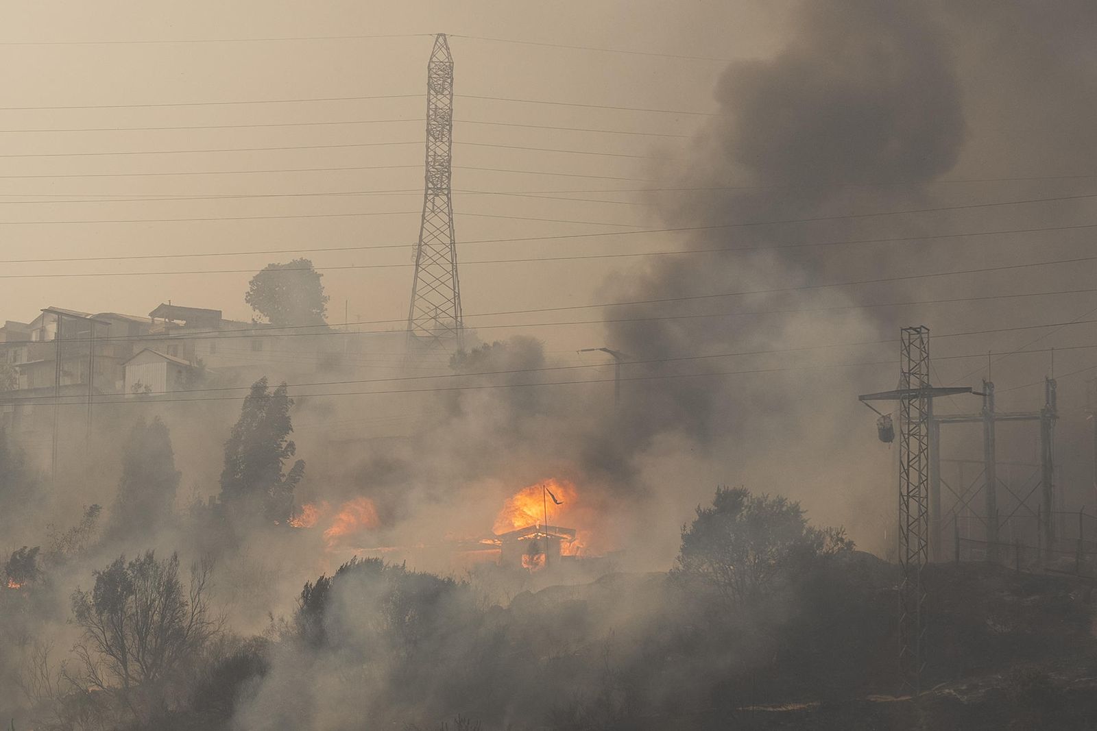 Incendio en Chile