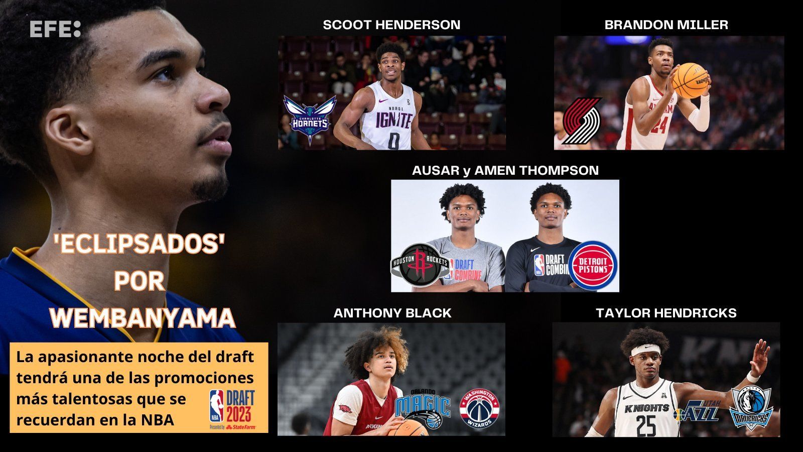 Wembanyama y el resto del draft