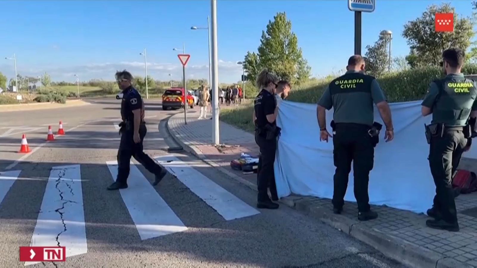 Muere un ciclista en Villanueva de la Cañada