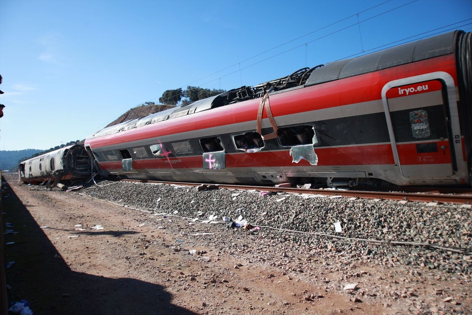 Detectados 42 metros de vía retirados en el accidente de Adamuz sin permiso de la autoridad judicial
