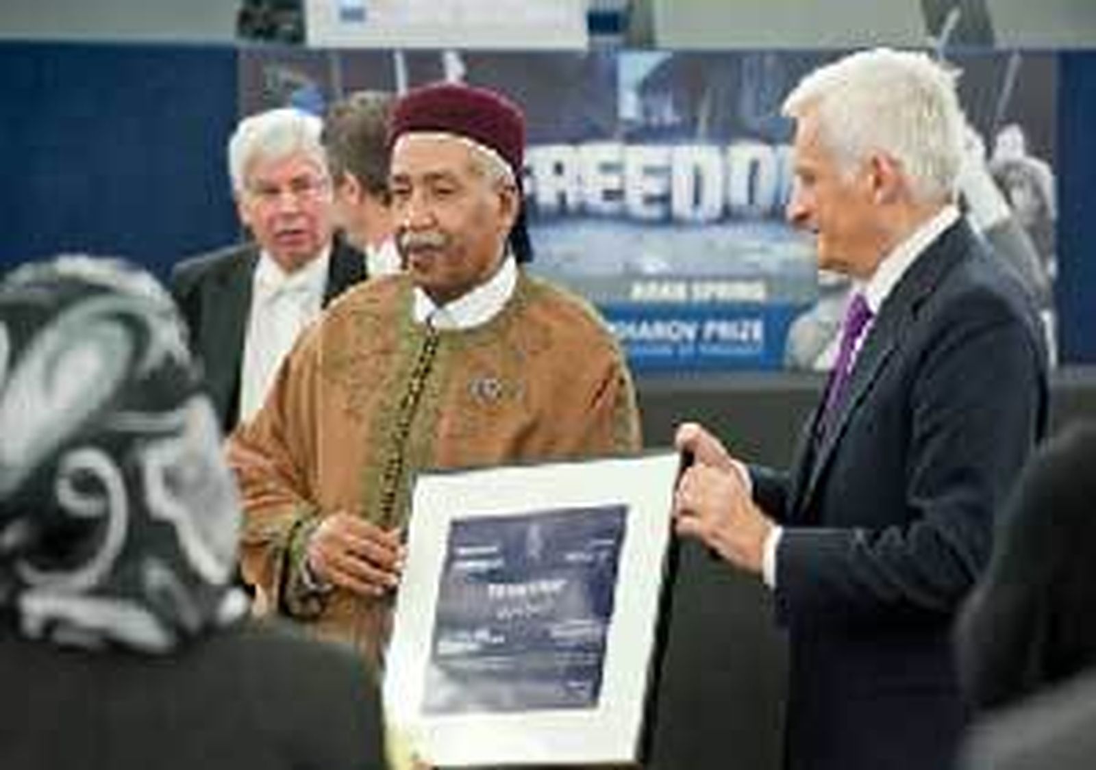 El Parlamento Europeo entrega el premio Sajarov a cinco activistas de la Primavera Arabe