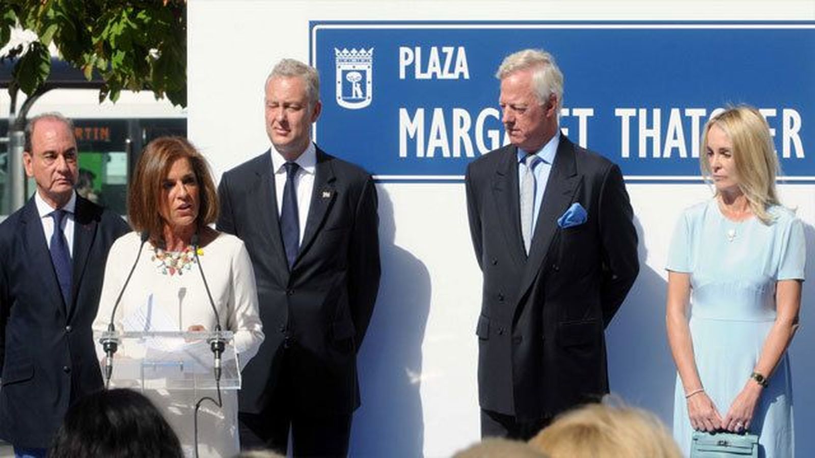 Madrid inaugura la plaza de Margaret Thatcher junto a Colon