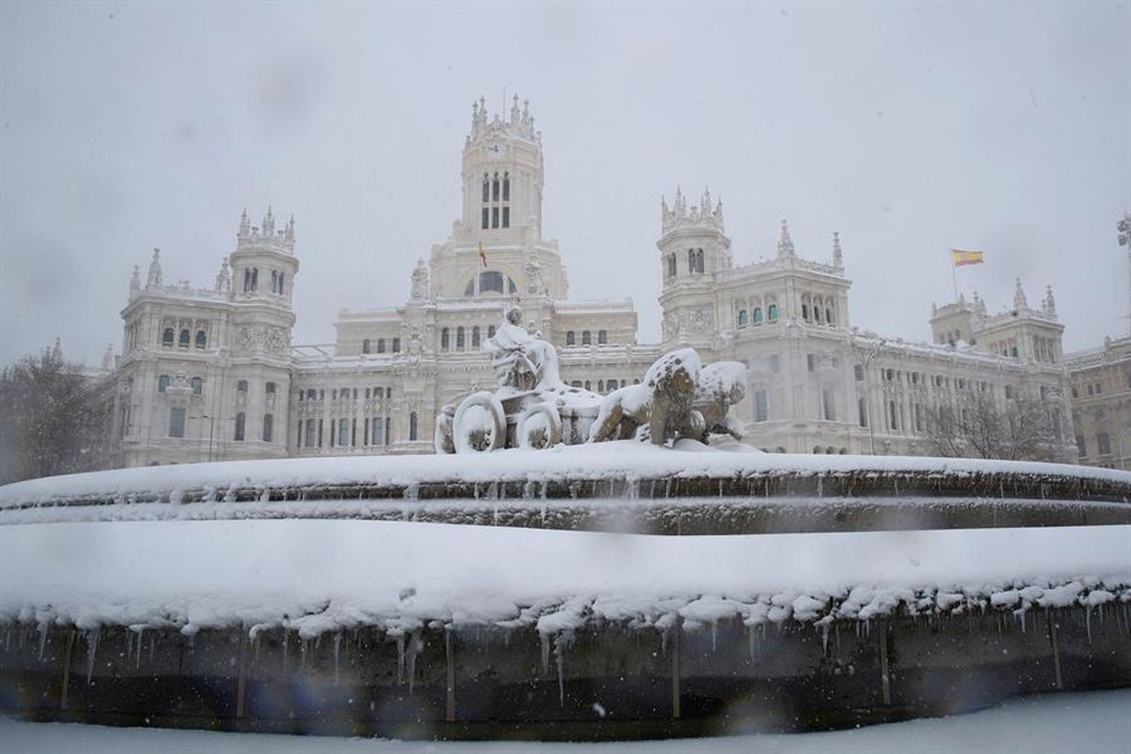 Filomena deja una nevada histórica en Madrid