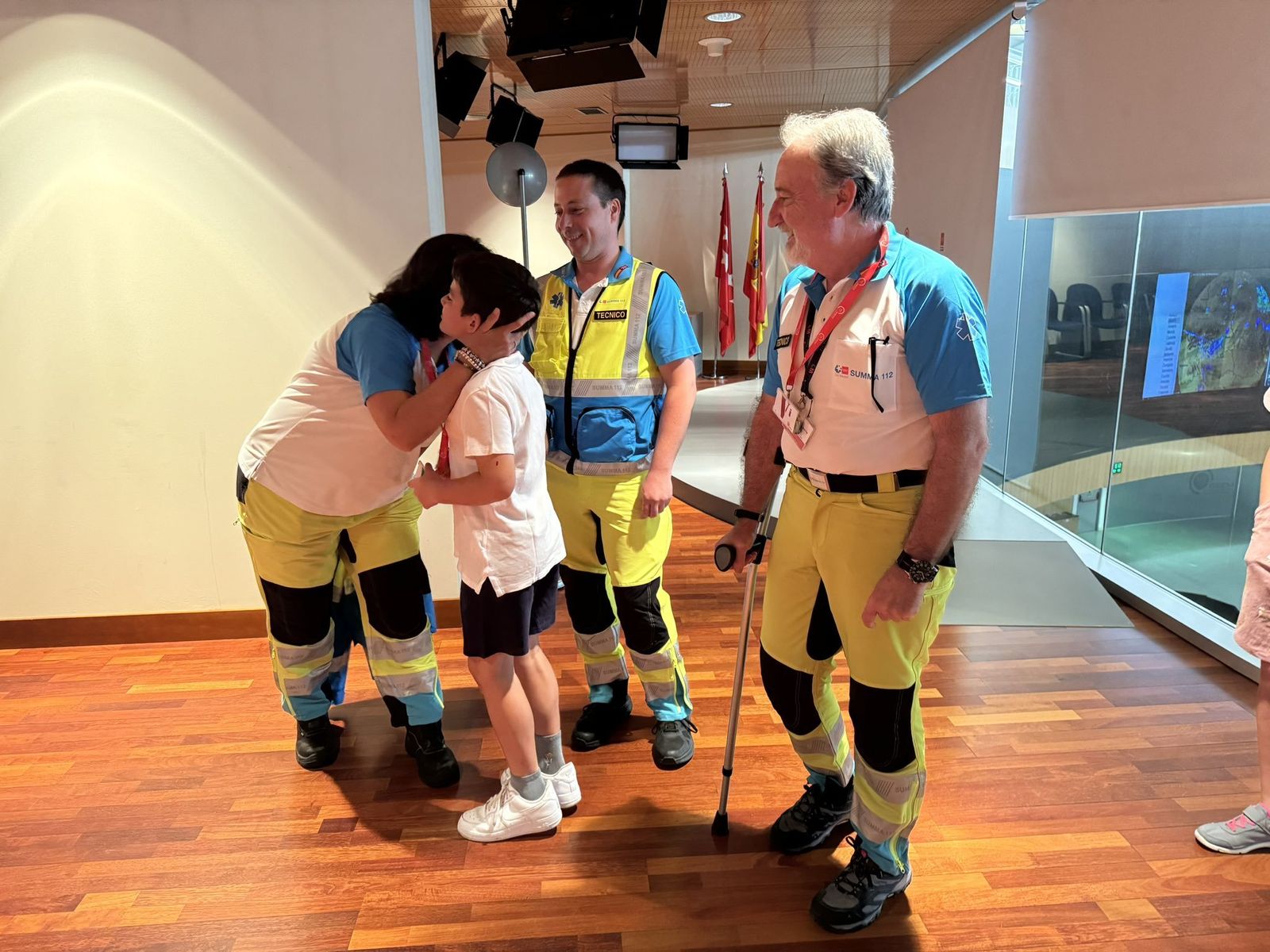 Sanitarios del Summa 112 y Álvaro