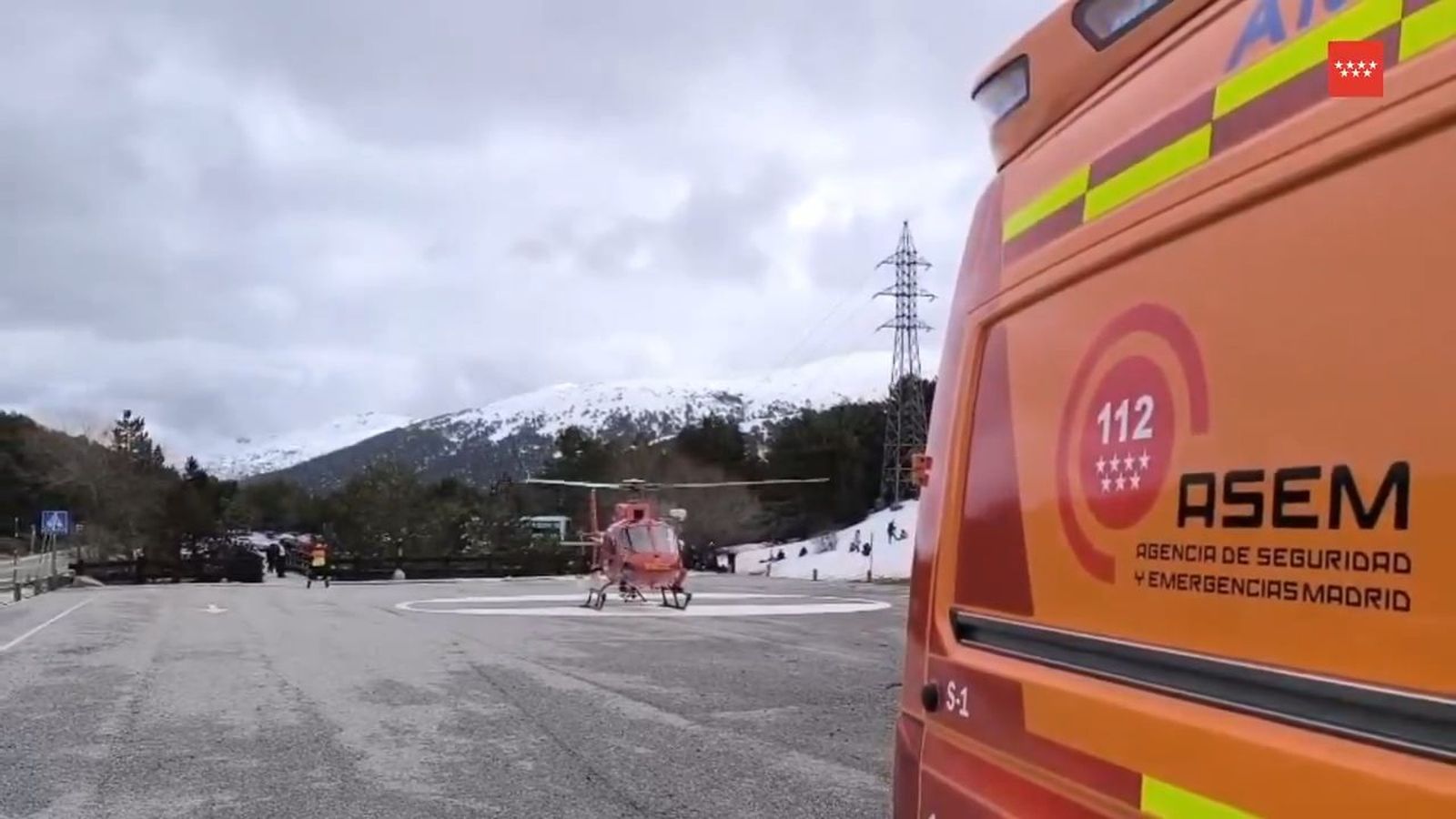 Rescate a un montañero herido en Rascafría