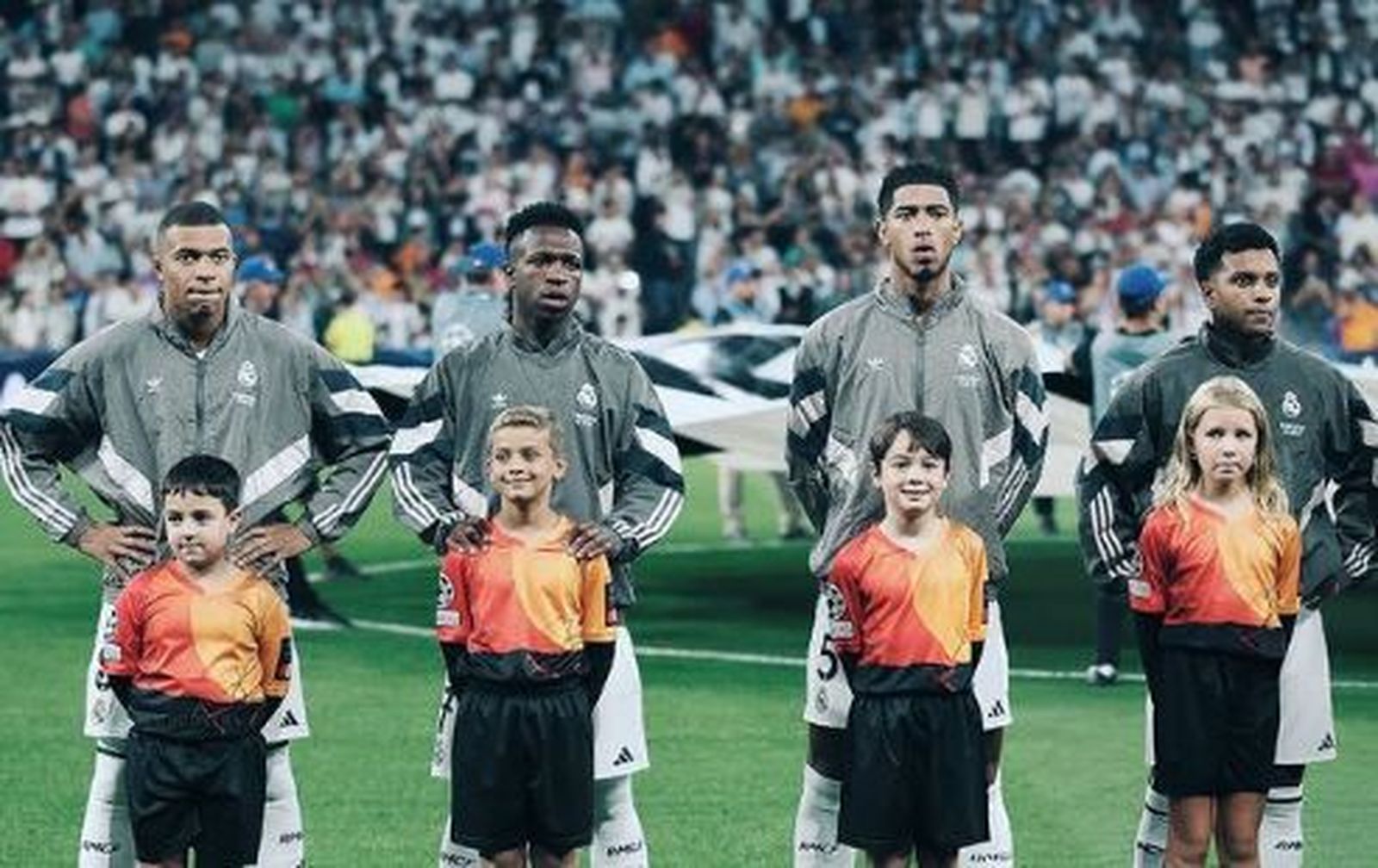 Jude Belingham, Vinícius, Rodrygo y Mbappé