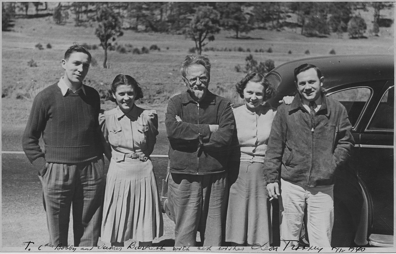León Trotsky en México poco antes de su muerte
