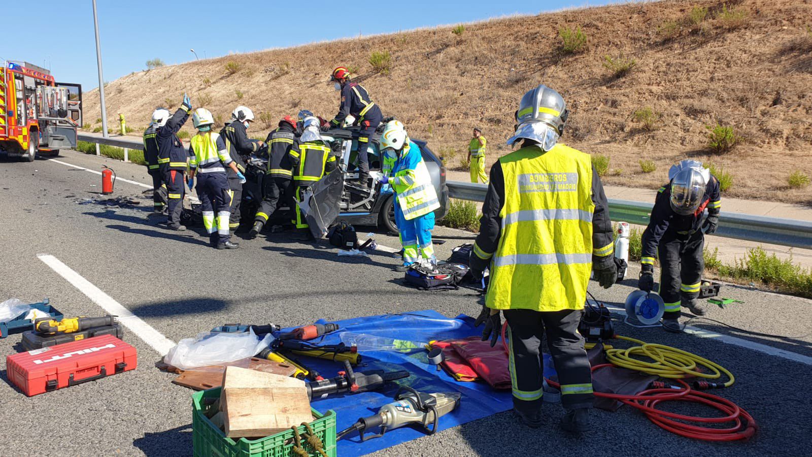 Accidente en Paracuellos
