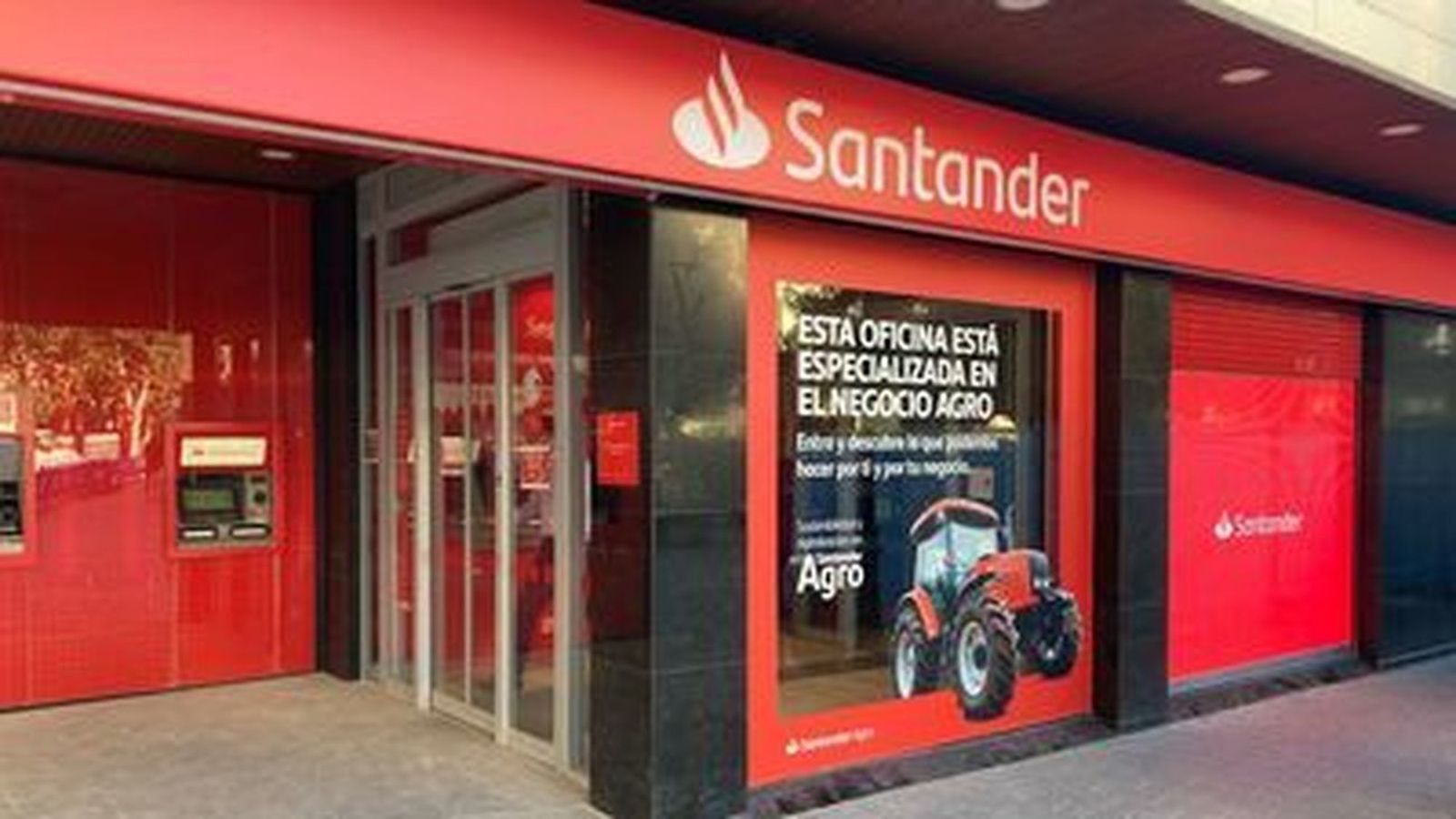 Oficina del Banco Santander, entidad en la que se abonaba la pensión de la fallecida