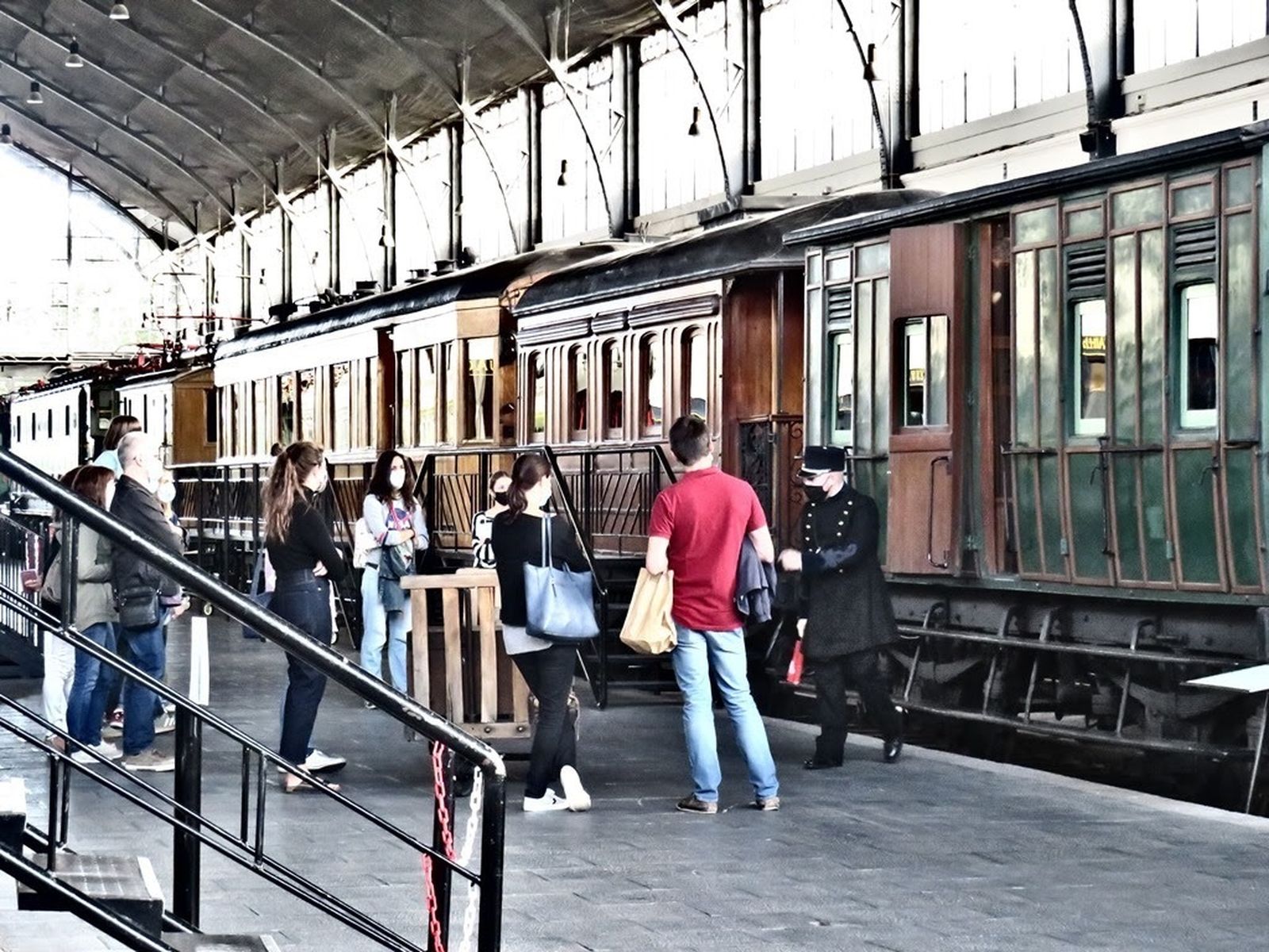 Interior del Museo del ferrocarril