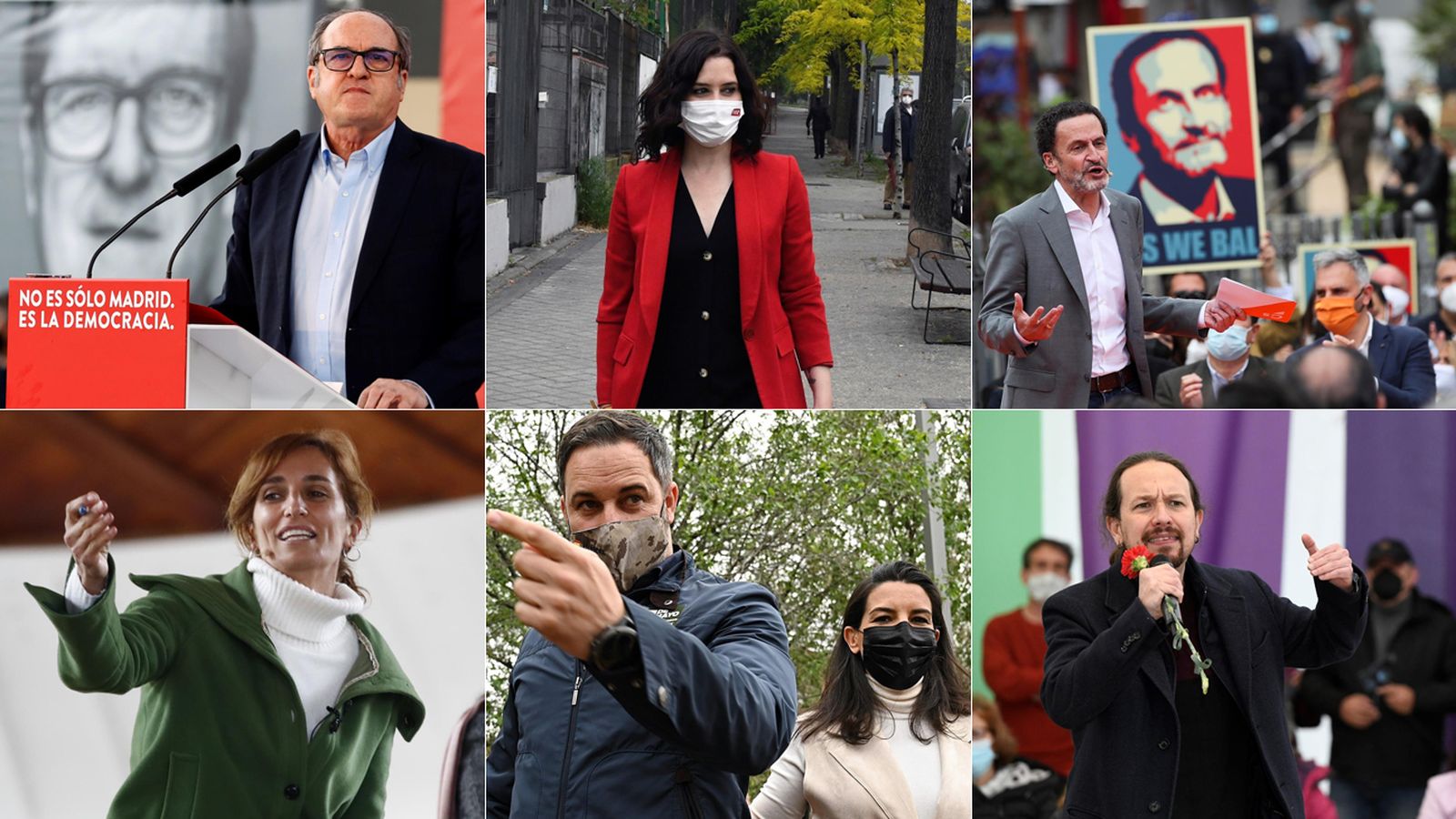 Los candidatos de las elecciones en Madrid siguen con su campaña