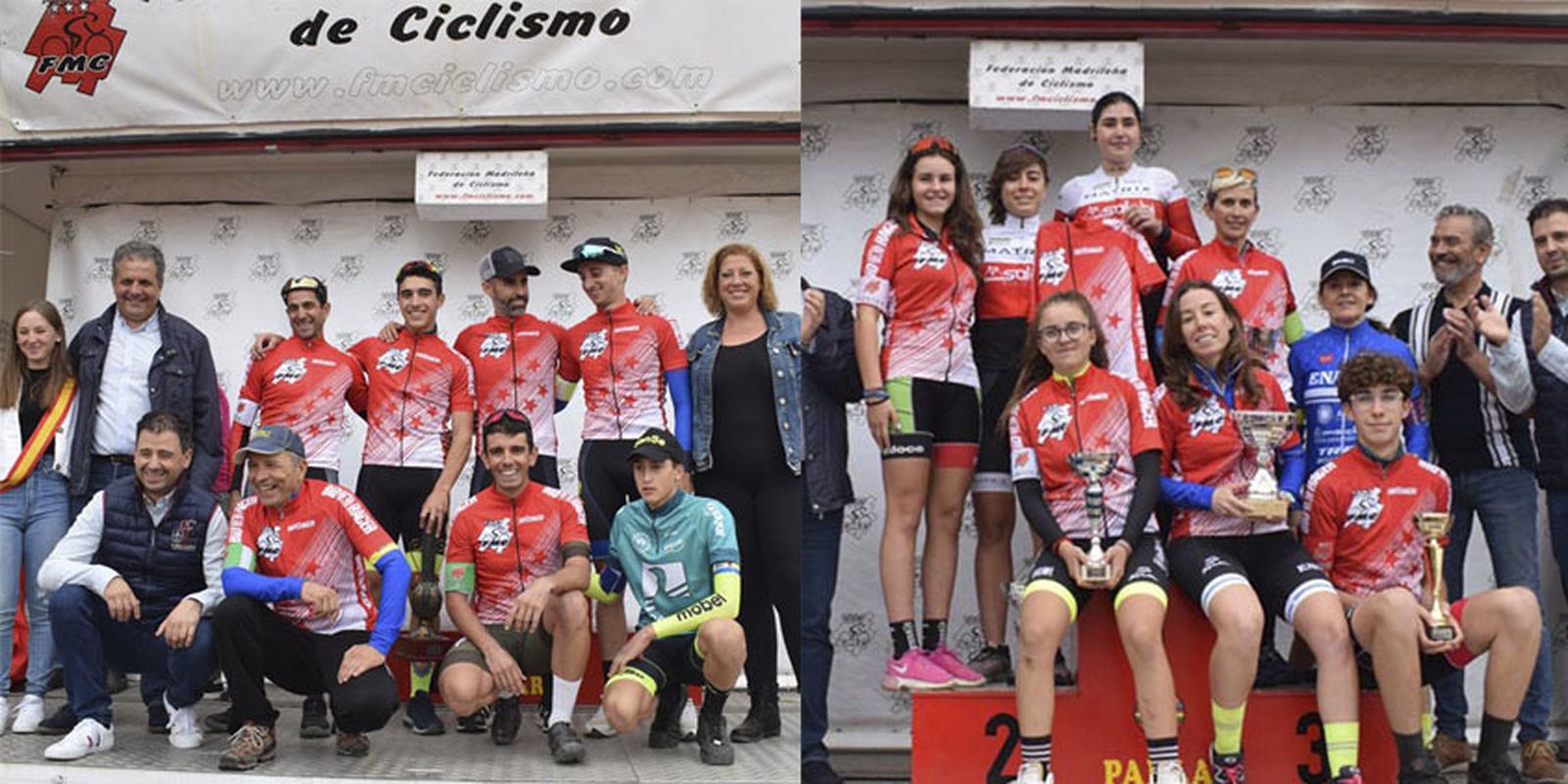Podios de la Copa Comunidad de Madrid