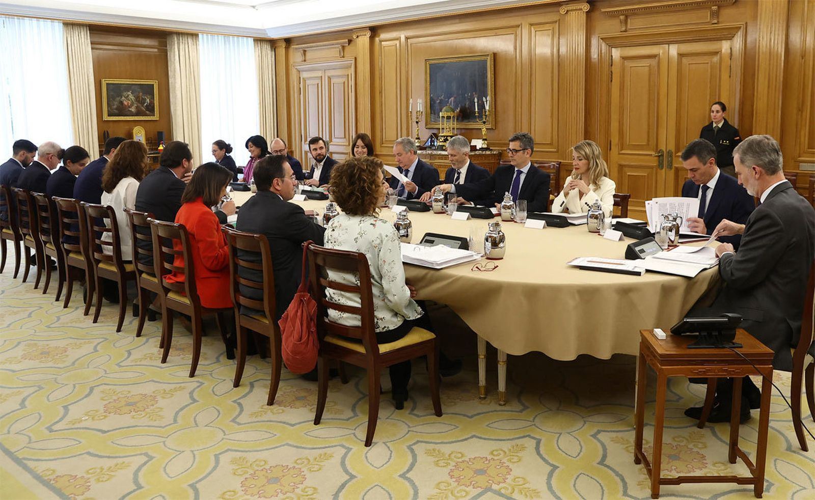 Reunión del Consejo de Seguridad Nacional en La Zarzuela