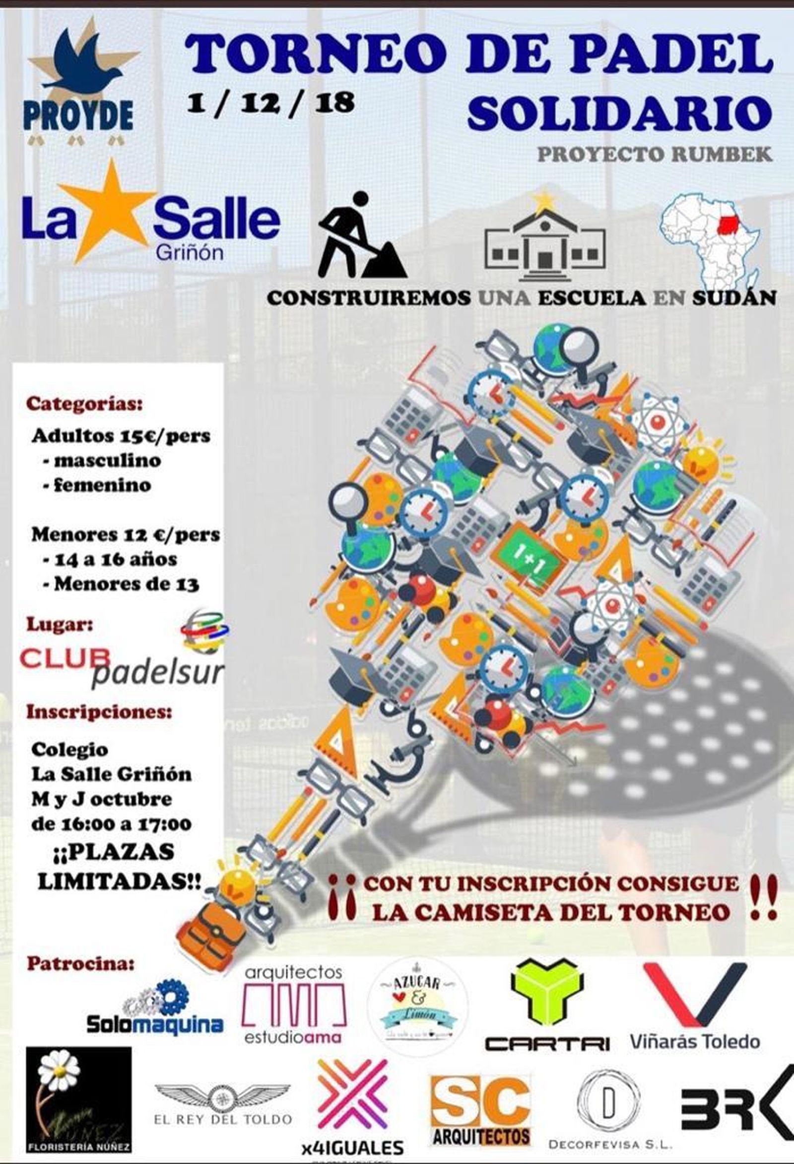 Pádel para construir una escuela en Sudán