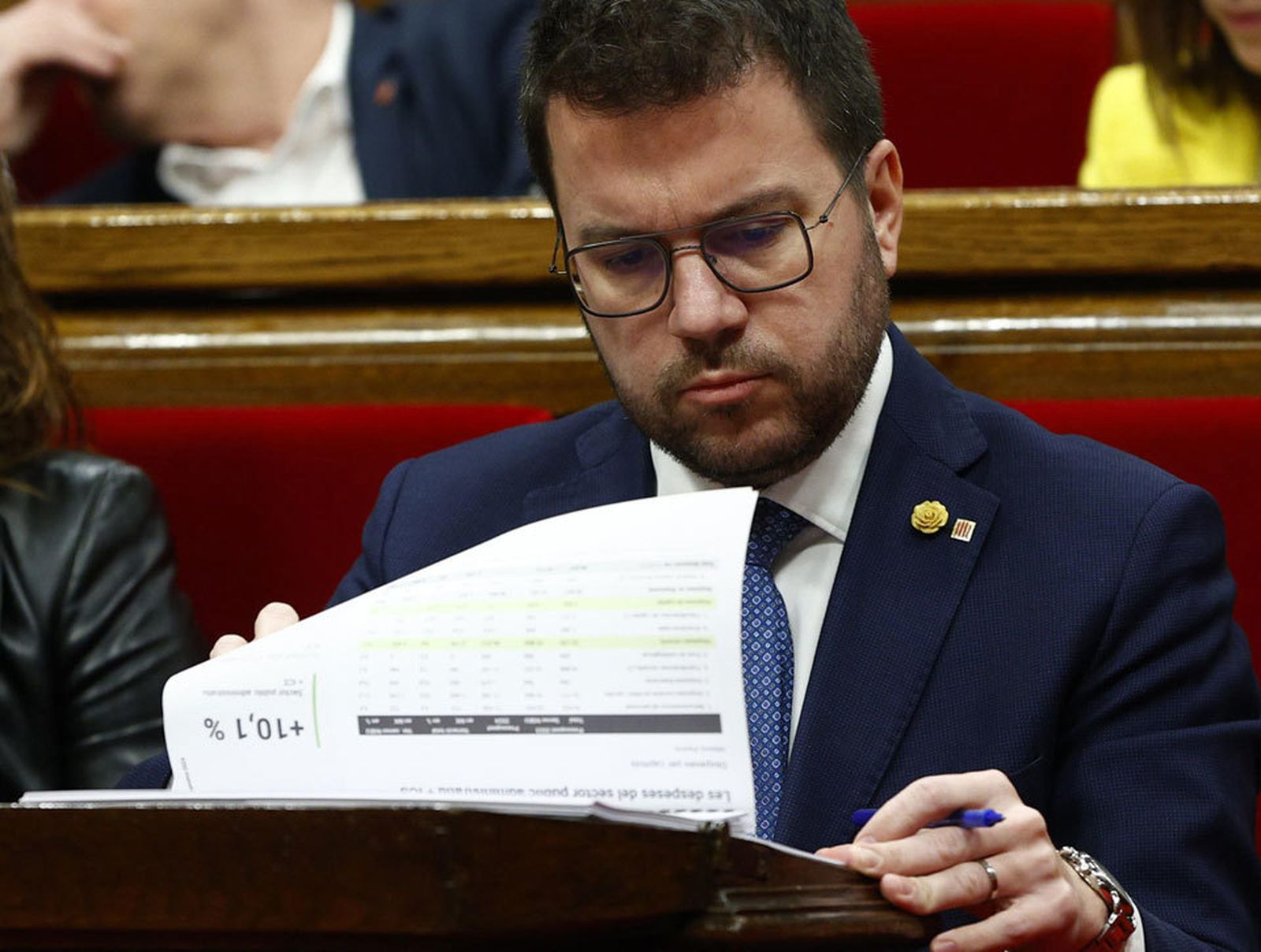El Parlament catalán tumba los presupuestos de Aragonès y deja la legislatura en el limbo