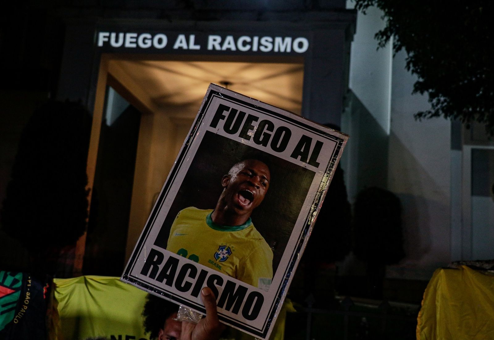 Manifestación en Brasil a favor de Vinicius