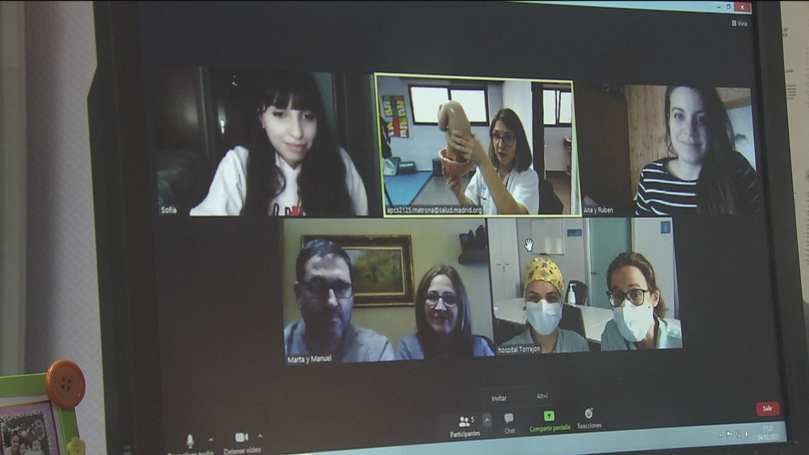 Clases de preparación al parto a través de aplicaciones de videollamada en Torrejón