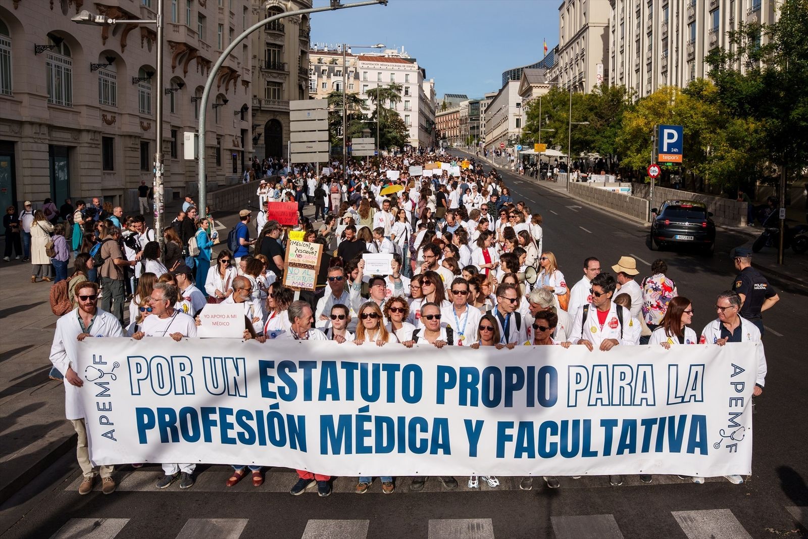Manifestación de médicos en Madrid