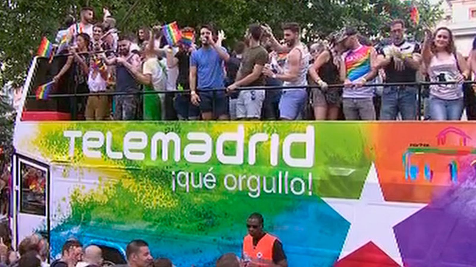 Carroza de Telemadrid en el World Pride 2017