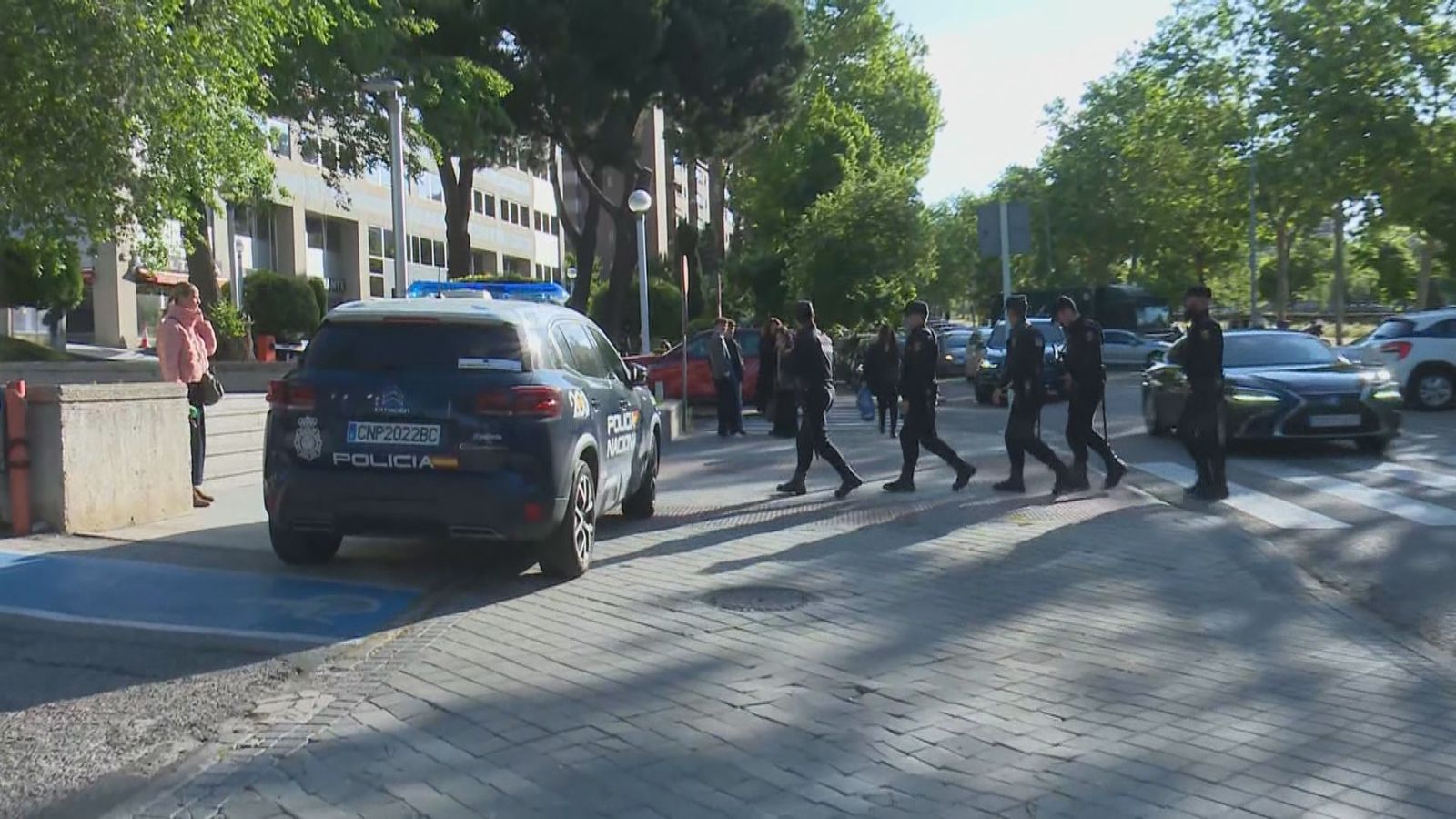Importante despliegue policial en el juicio al 'Portugués' por el atropello masivo en Torrejón