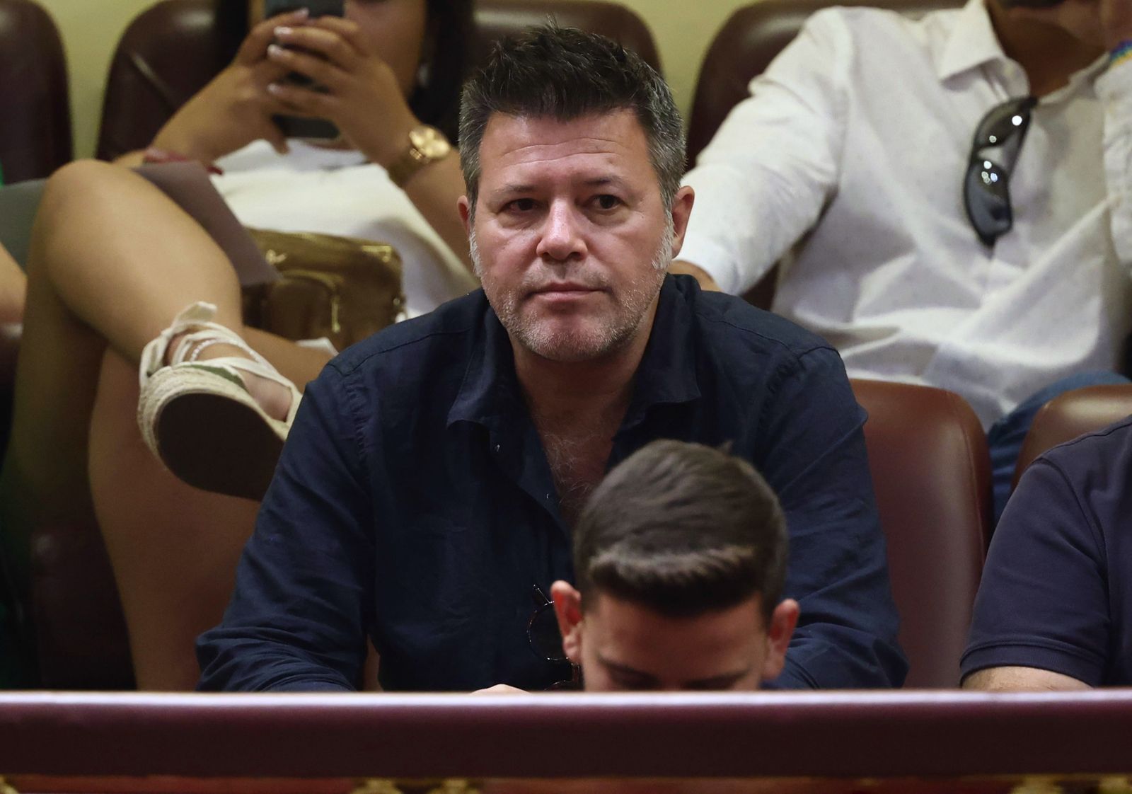 El humorista Héctor de Miguel conocido como Quequé durante la primera jornada de la 26 edición del Debate sobre el Estado de la Nación, en el Congreso de los Diputados,