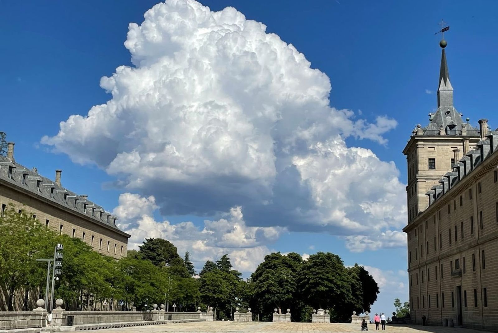 Nubes sobre el cielo de Madrid