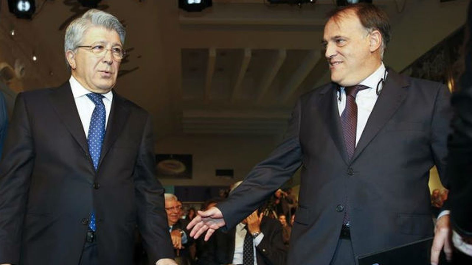 Enrique Cerezo y Javier Tebas
