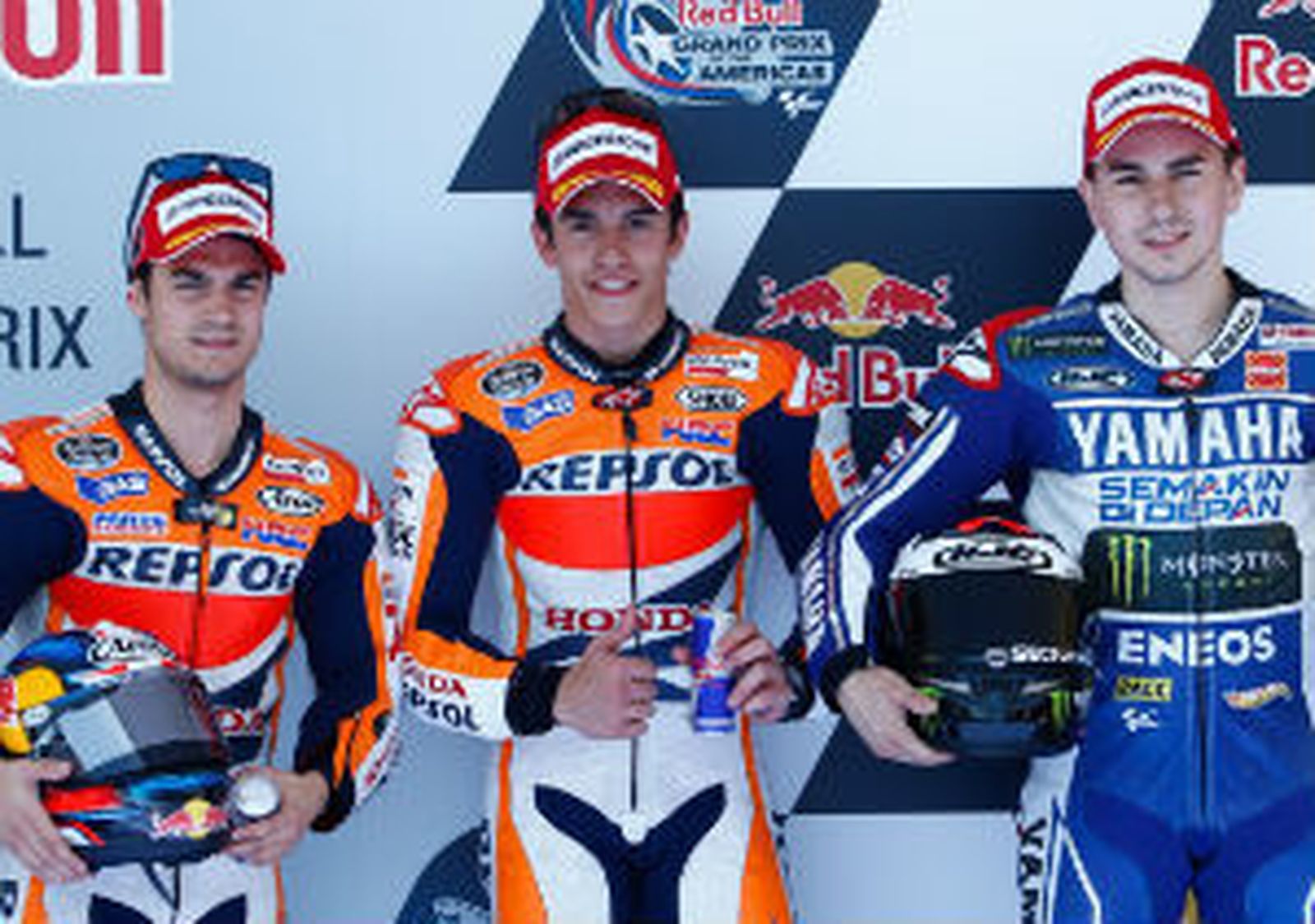 Pedrosa, Márquez y Lorenzo