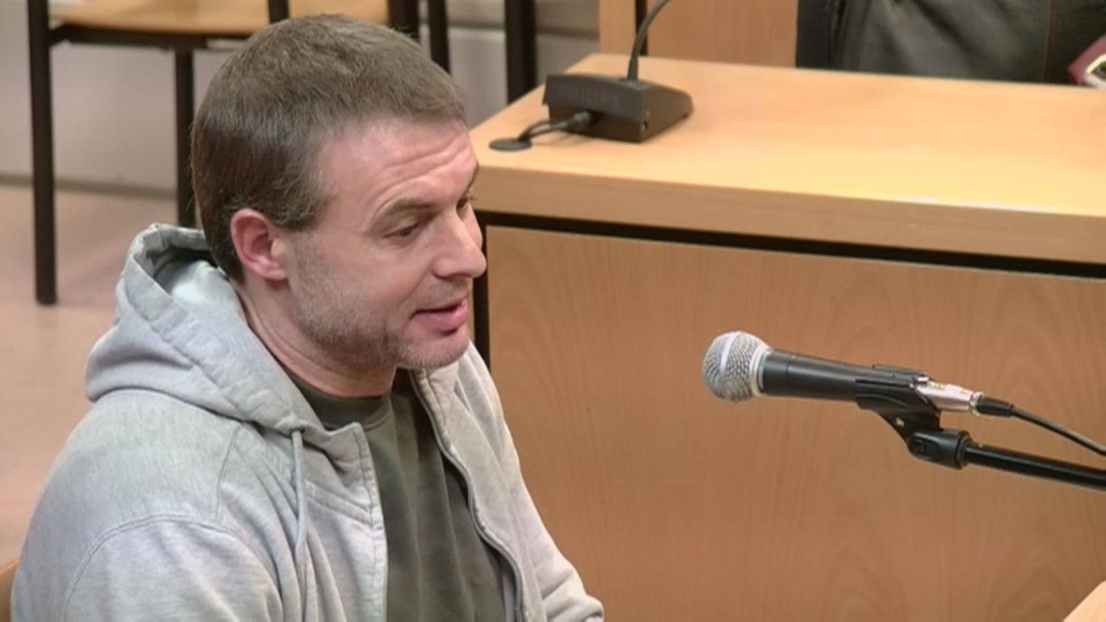 Antonio Ortiz, el pederasta de Ciudad Lineal, durante el juicio