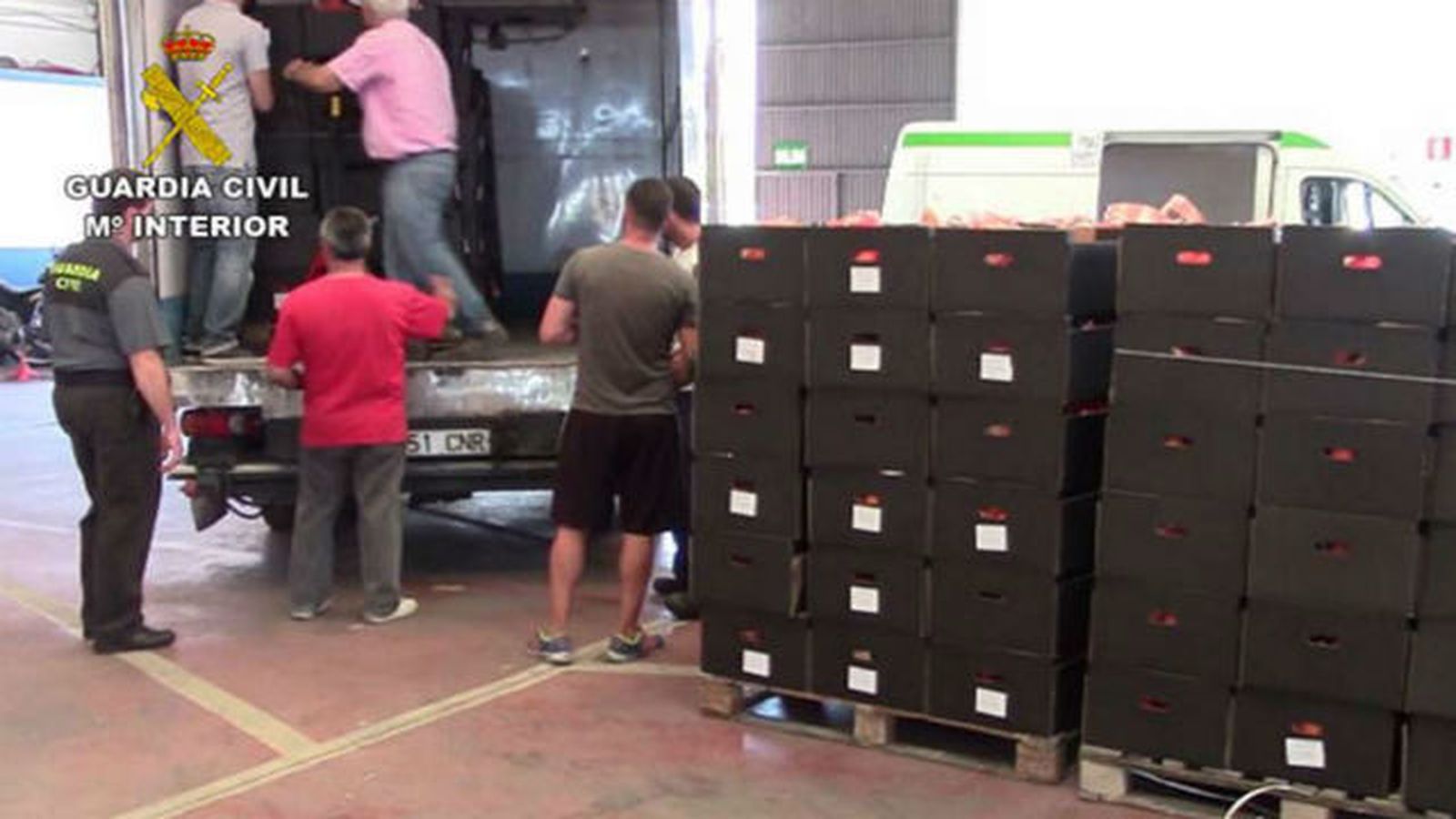 Material incautado en la operación