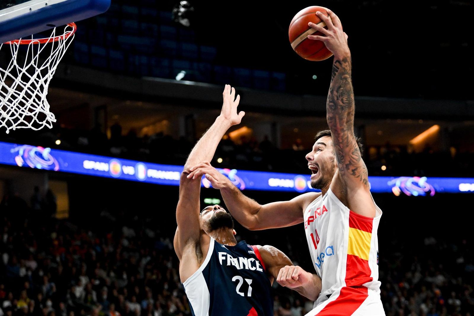 Willy Hernangómez durante la final del Eurobasket contra Francia