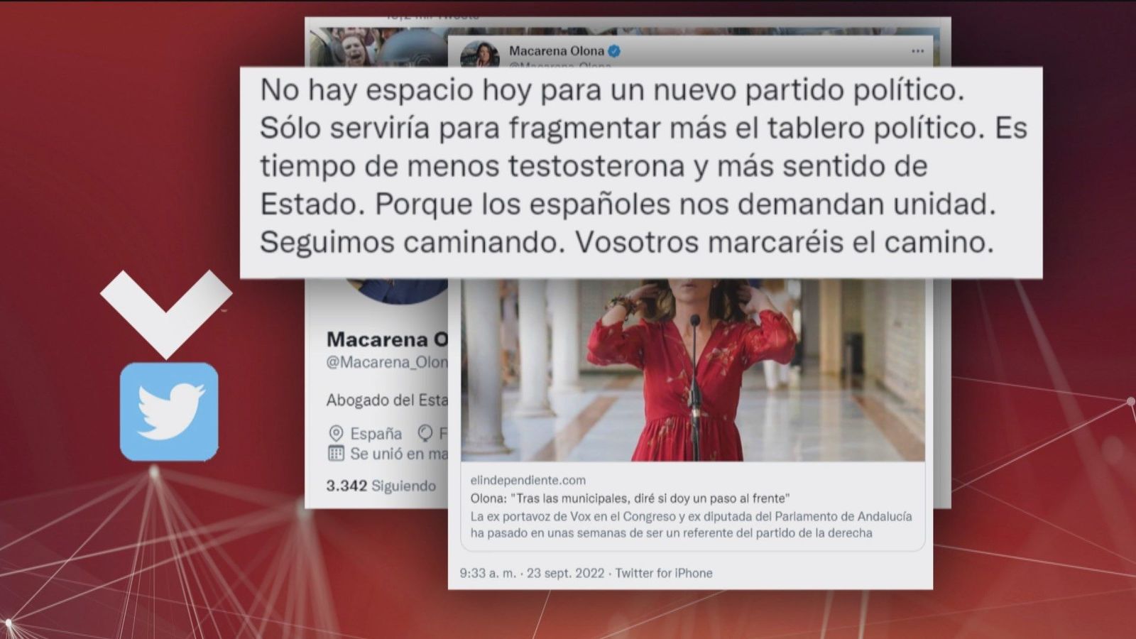 Macarena Olona pide "menos testosterona y más sentido de Estado"