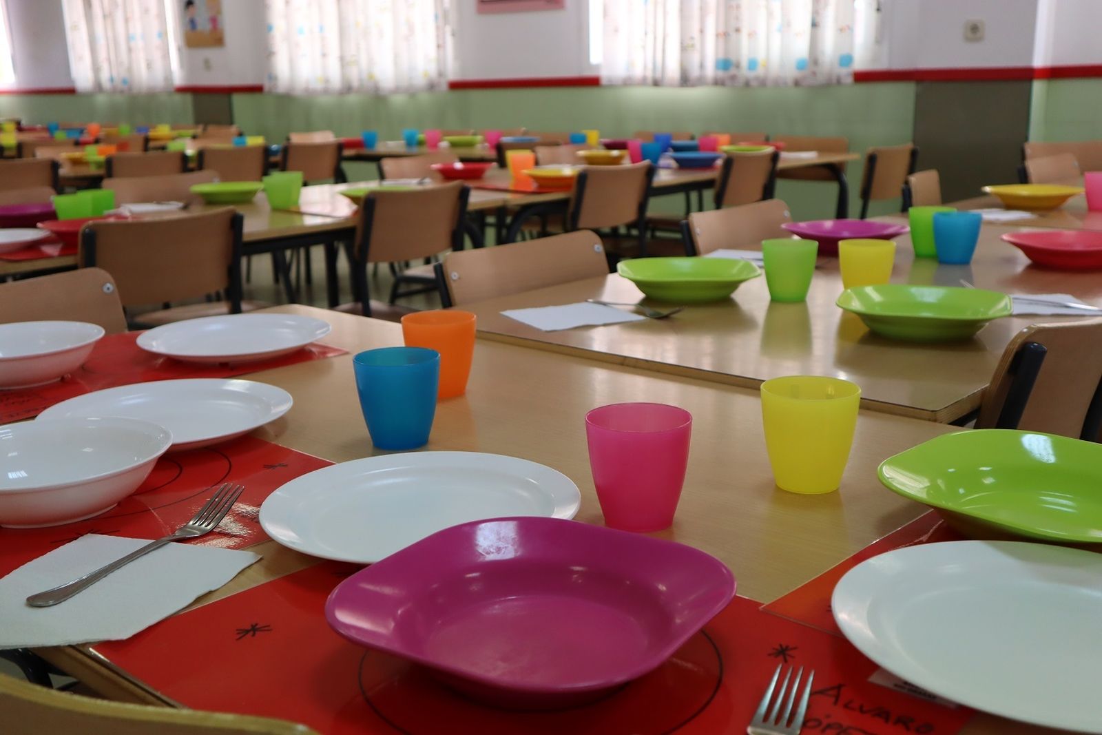 Imagen de un comedor escolar