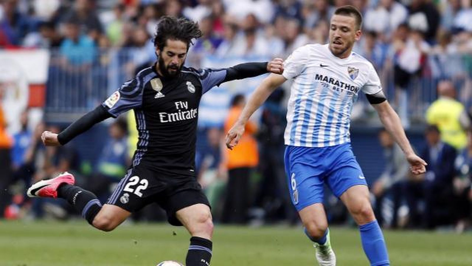 Isco ante el Málaga