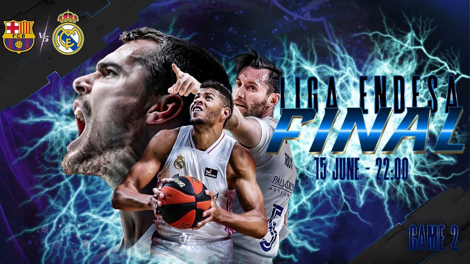 Cartel del Barcelona - Real Madrid de baloncesto