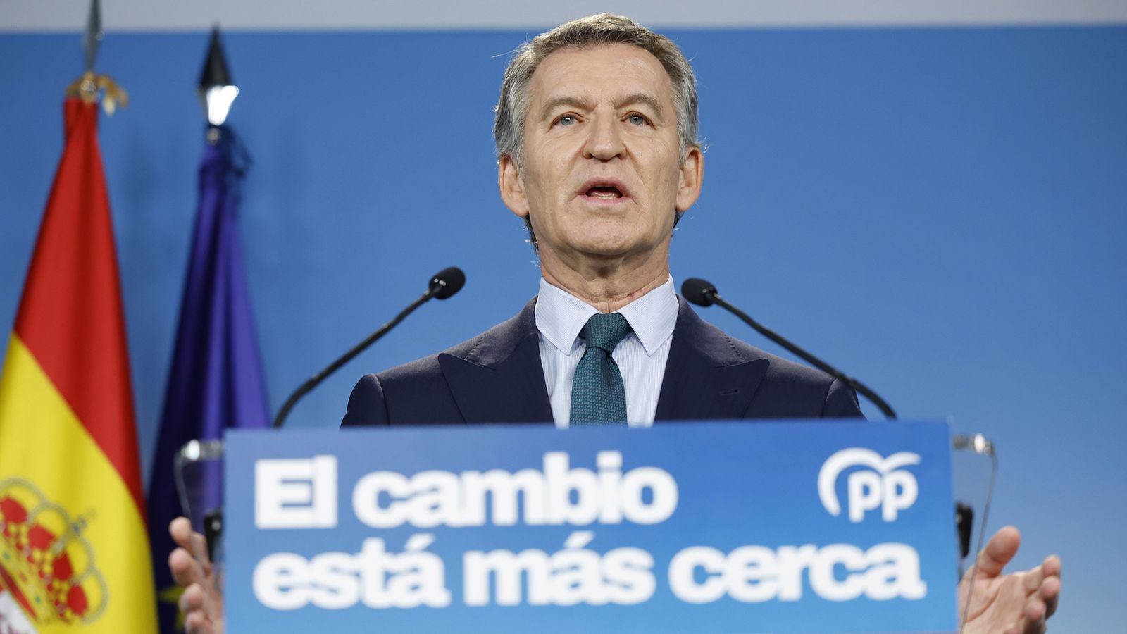 El lídel del PP, Alberto Núñez Feijóo