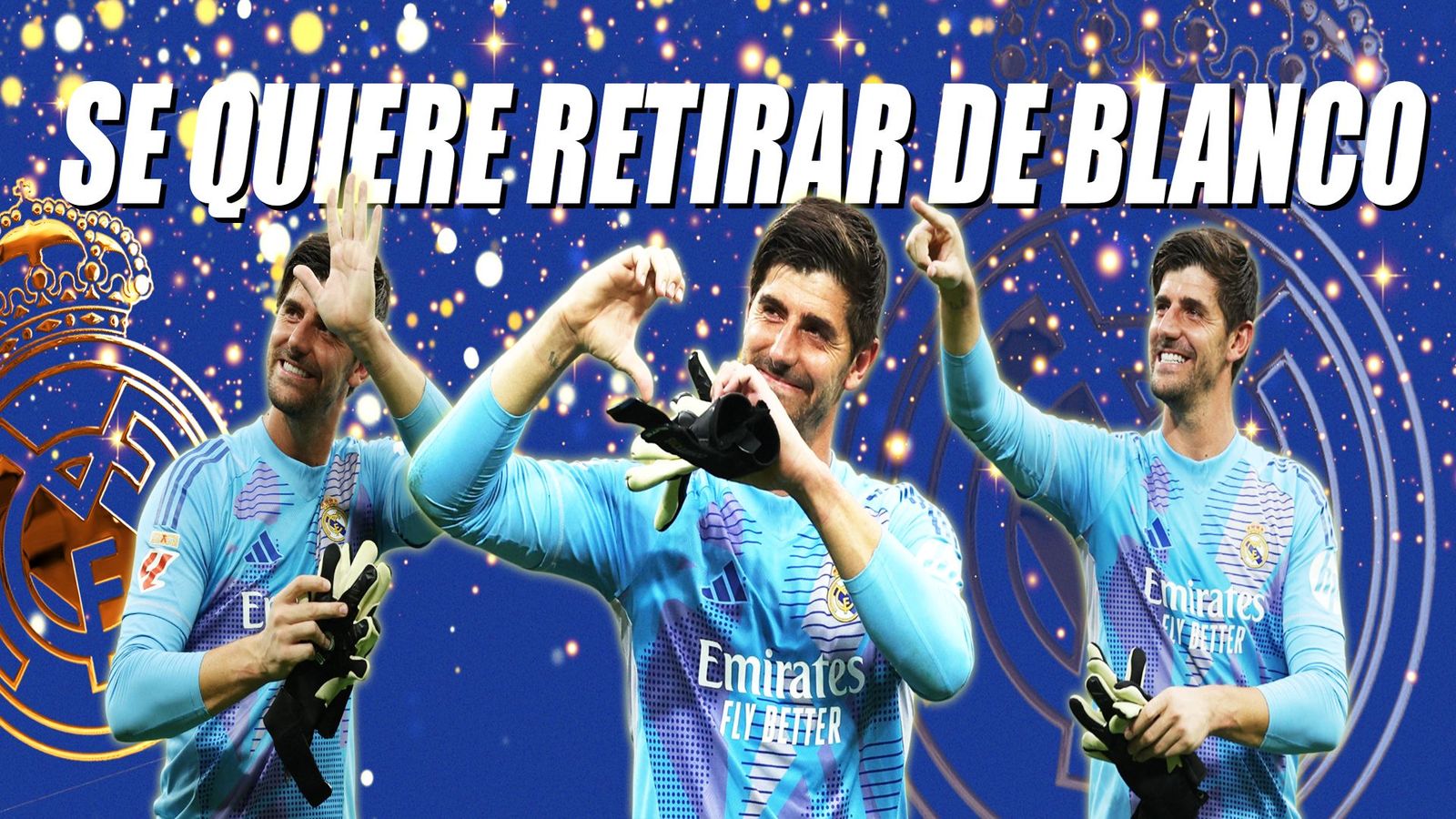Courtois: "Todos saben que me gustaría quedarme aquí y ojalá retirarme"