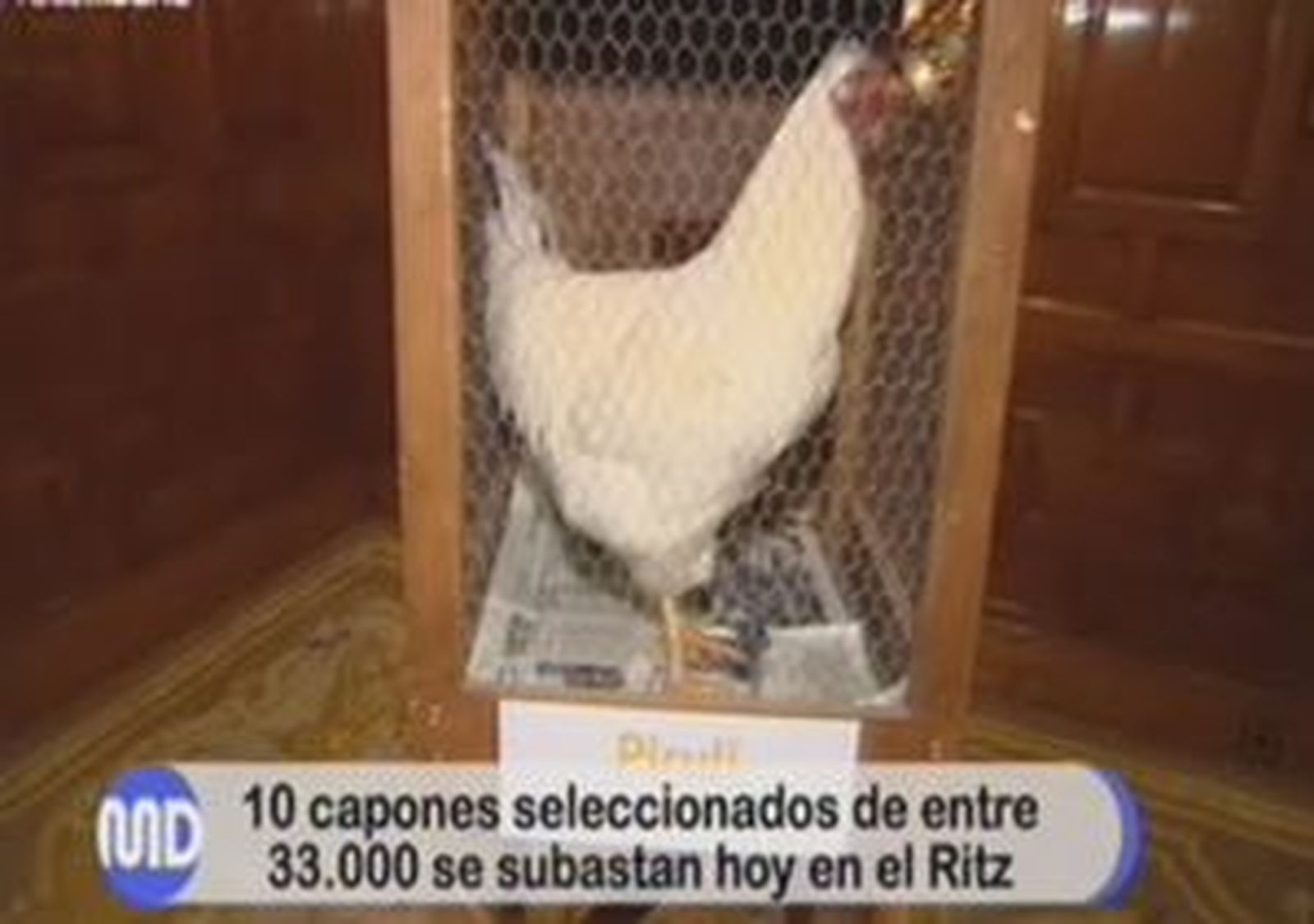 Una subasta de capones