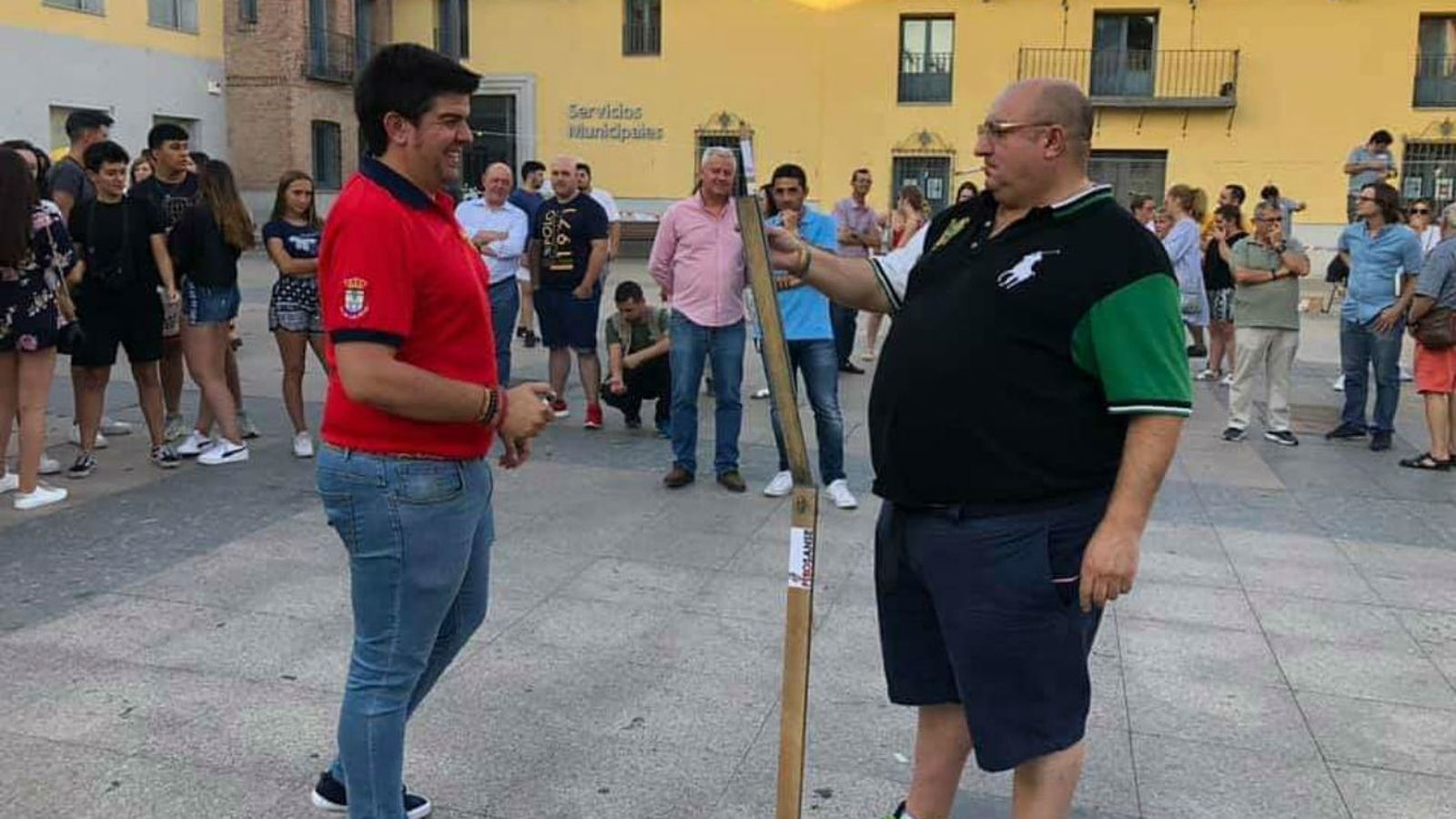 Cohetada en San Sebastián de los Reyes (foto @davidnaran)