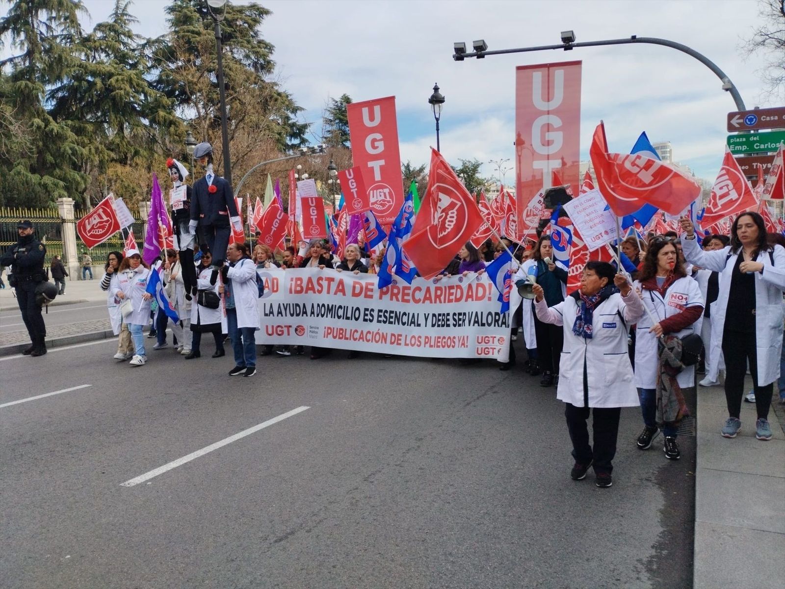 Trabajadores de Ayuda a Domicilio salen a la calle en Madrid para que se mejoren sus condiciones laborales