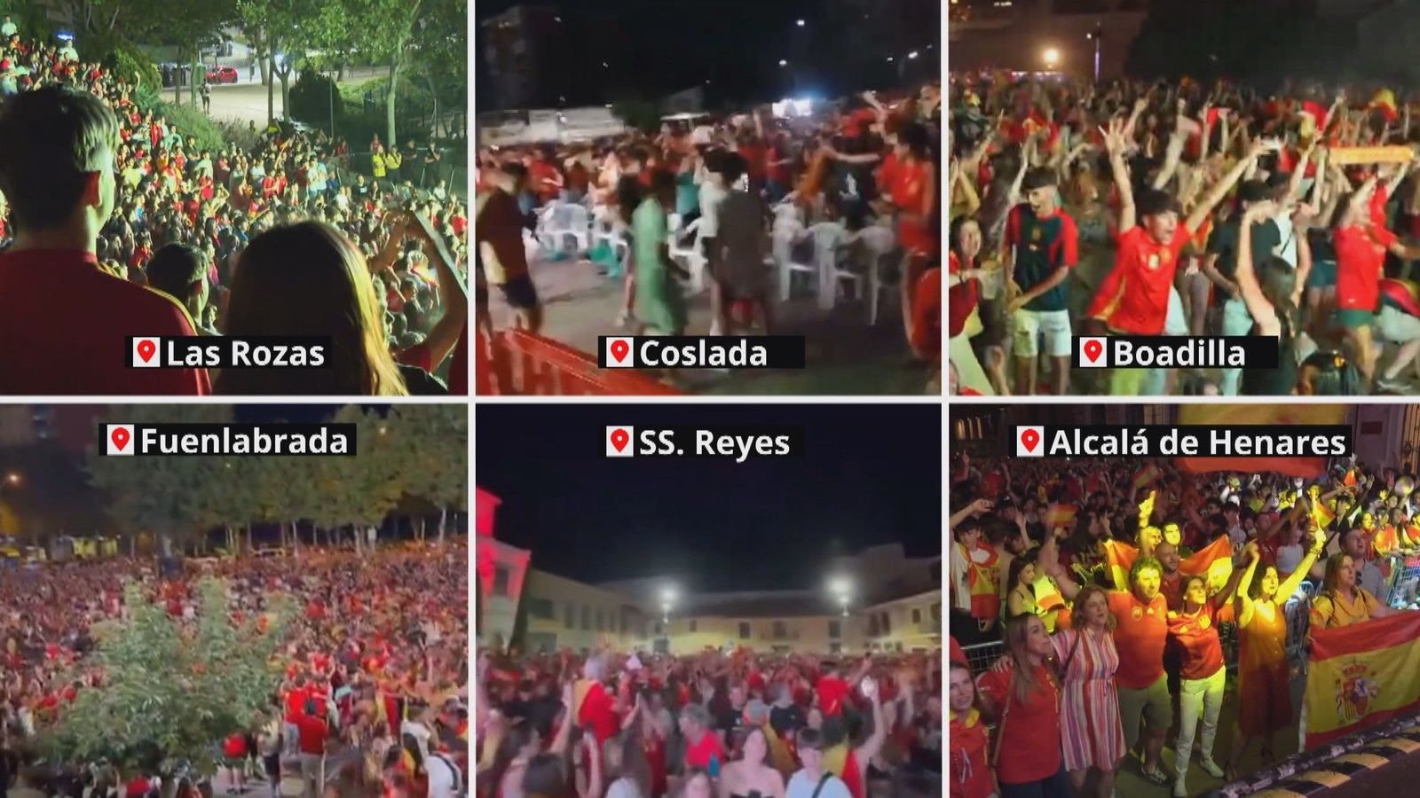 Así celebraron los pueblos madrileños el triunfo de España en la Eurocopa