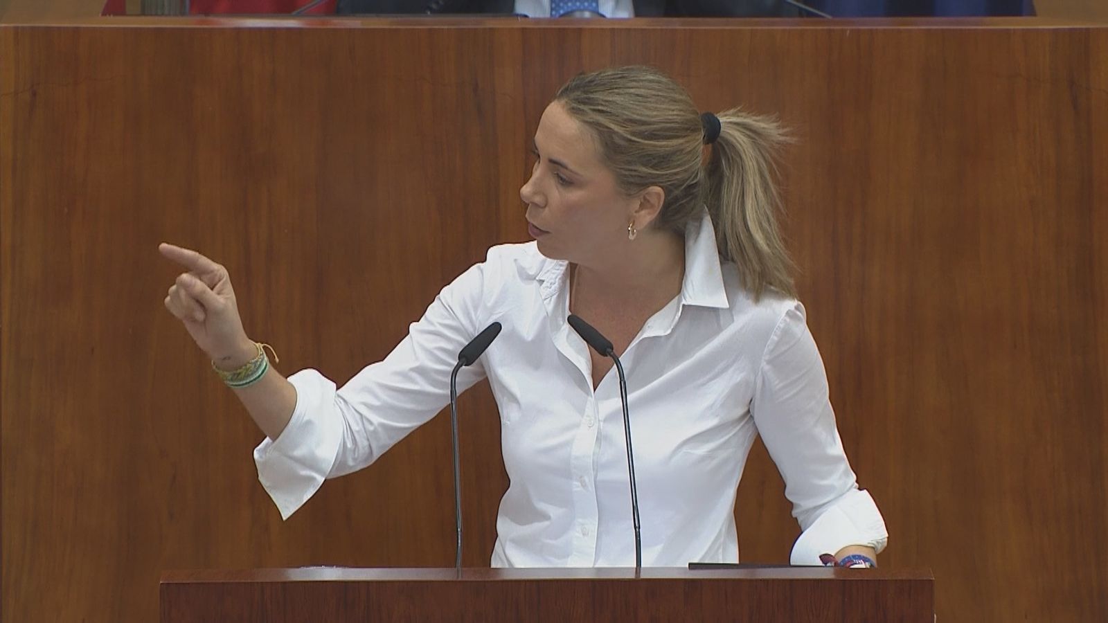 La portavoz del PSOE en la Asamblea, Mar Espinar